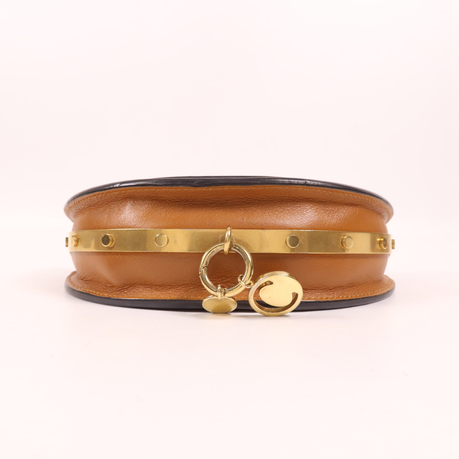 Chloe 牛皮皮革Shoulder Bag金扣手挽肩背兩用袋