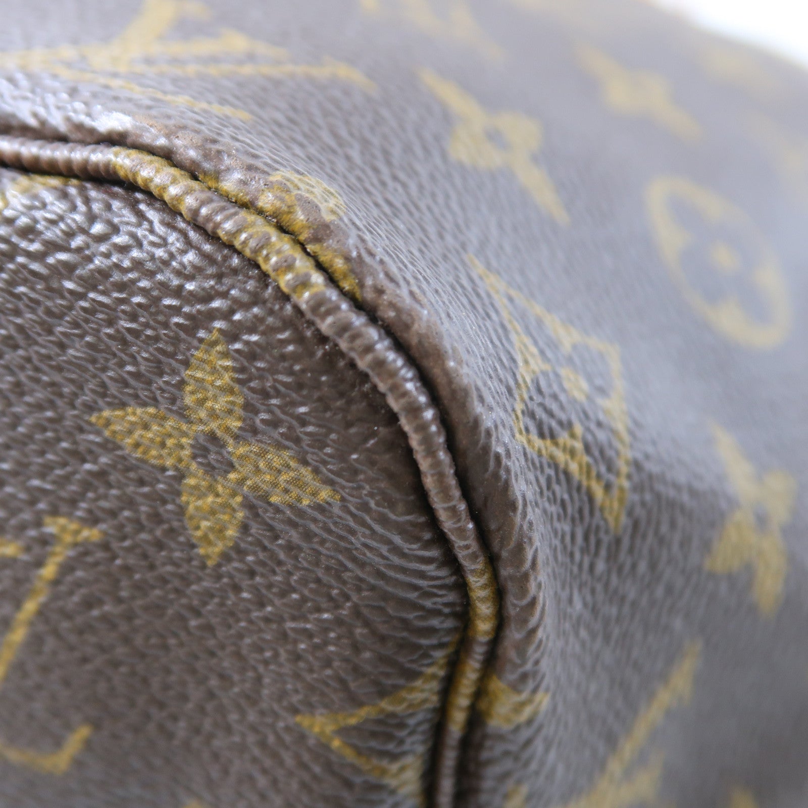 LOUIS VUITTON Monogram Neverfull MM金扣肩背袋啡色