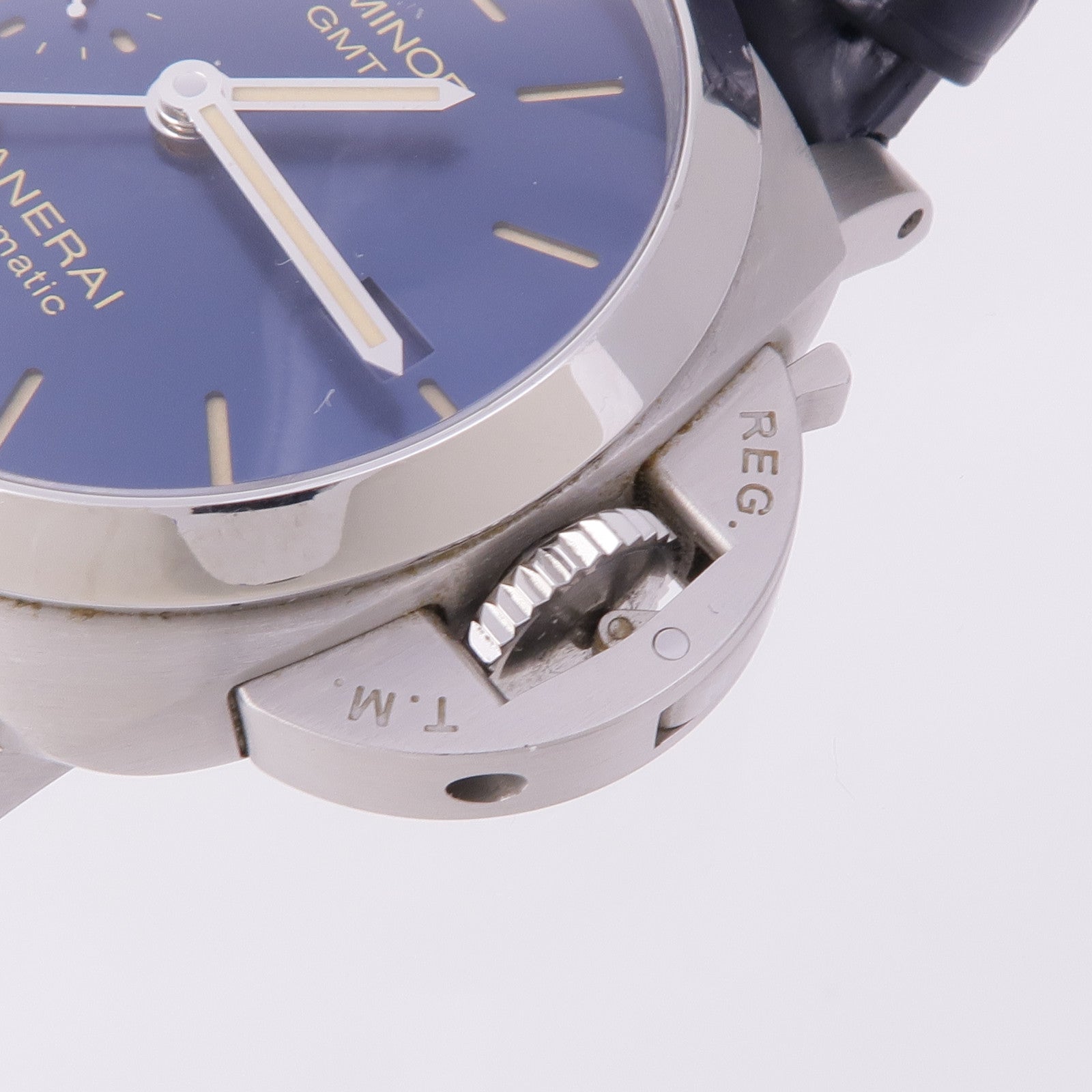 PANERAI Luminor GMT PAM01033 Automatic Watch Stainless Steel Blue