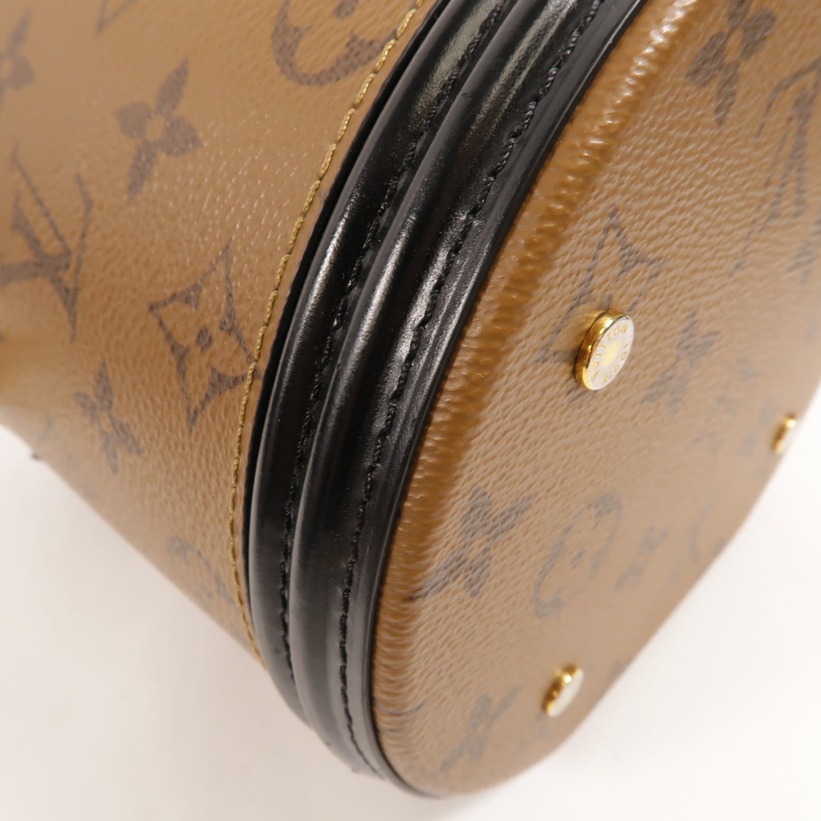 LOUIS VUITTON Monogram Reverse Cannes金扣手挽肩背兩用袋