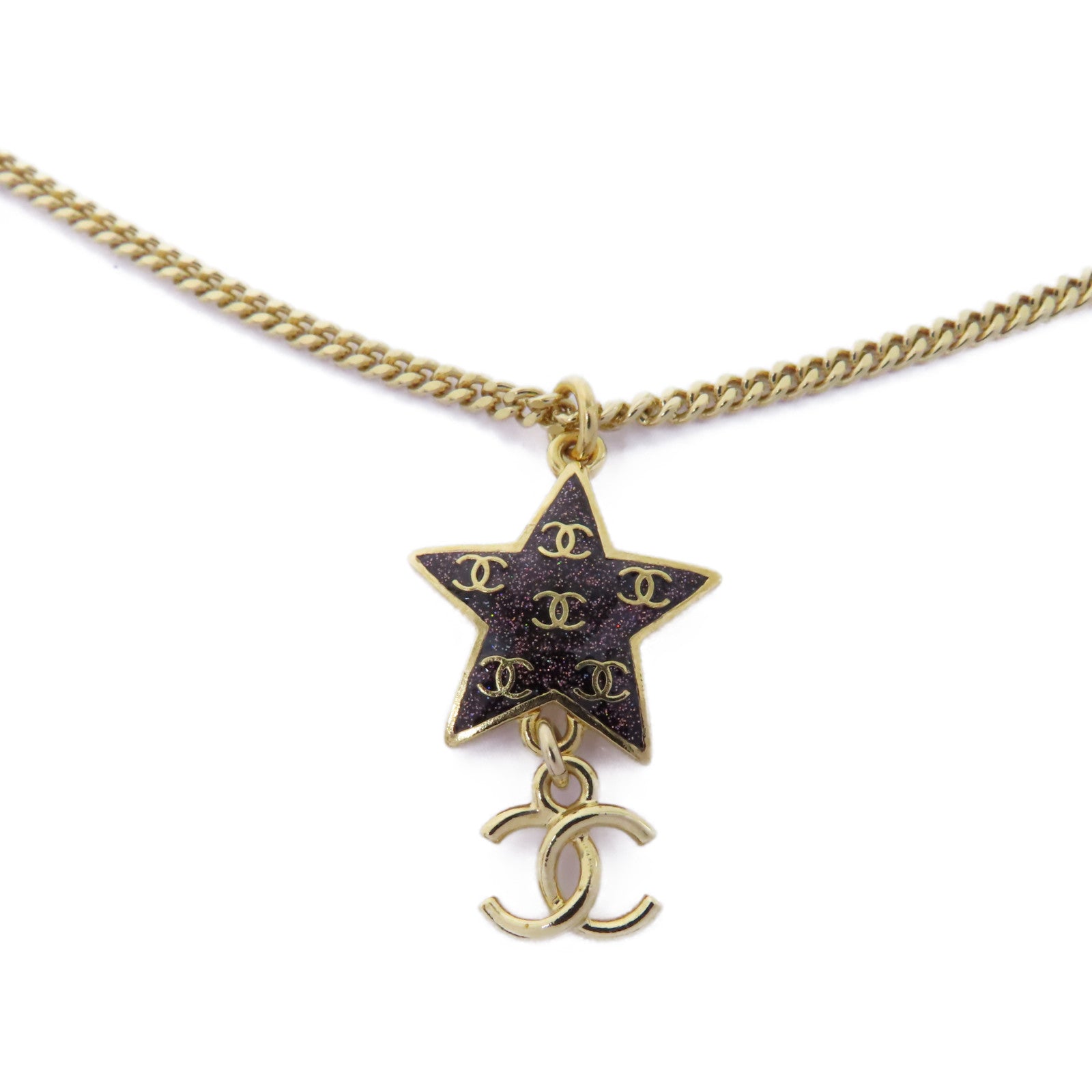 CHANEL 金屬Necklace項鍊金色