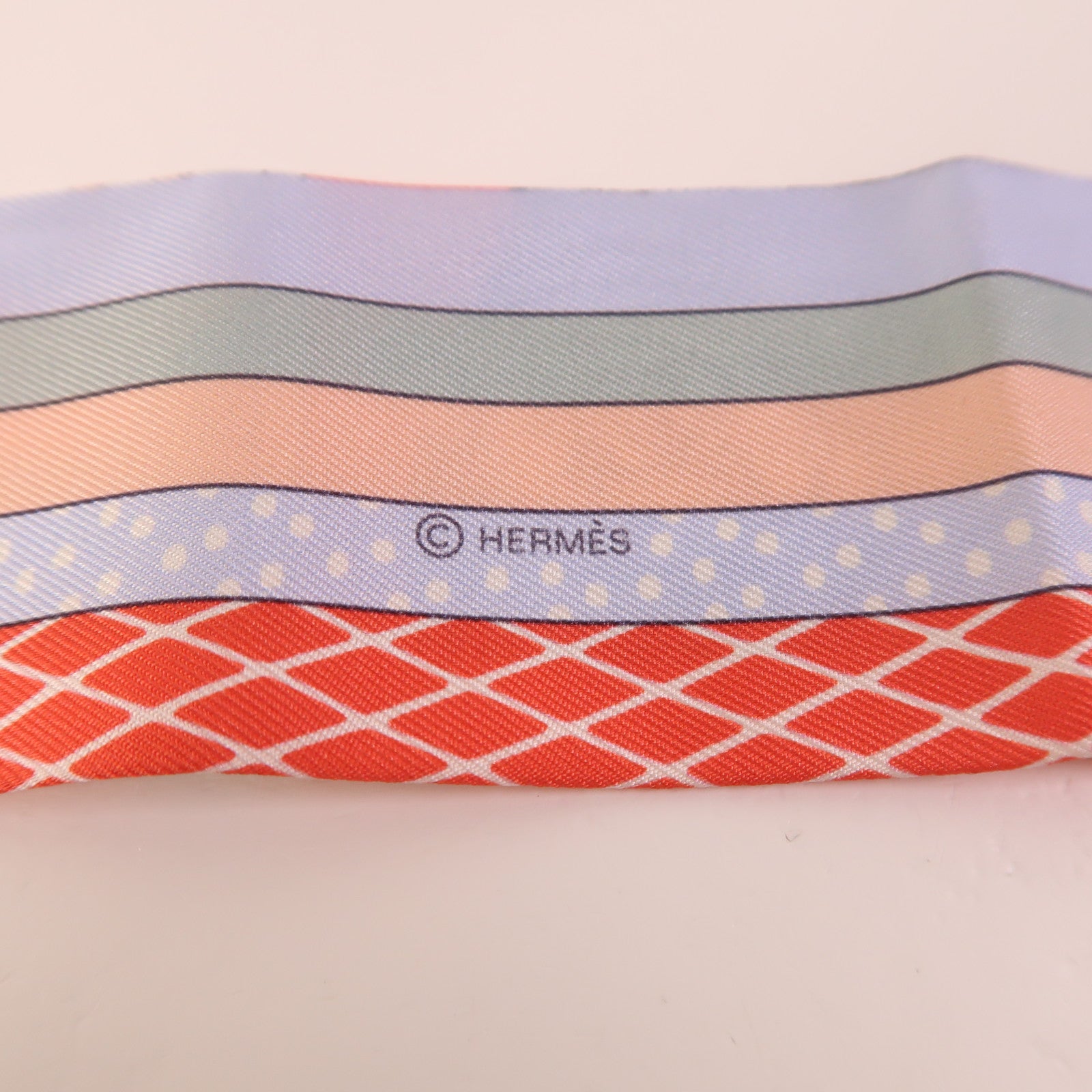 HERMES 絲質Twilly絲巾