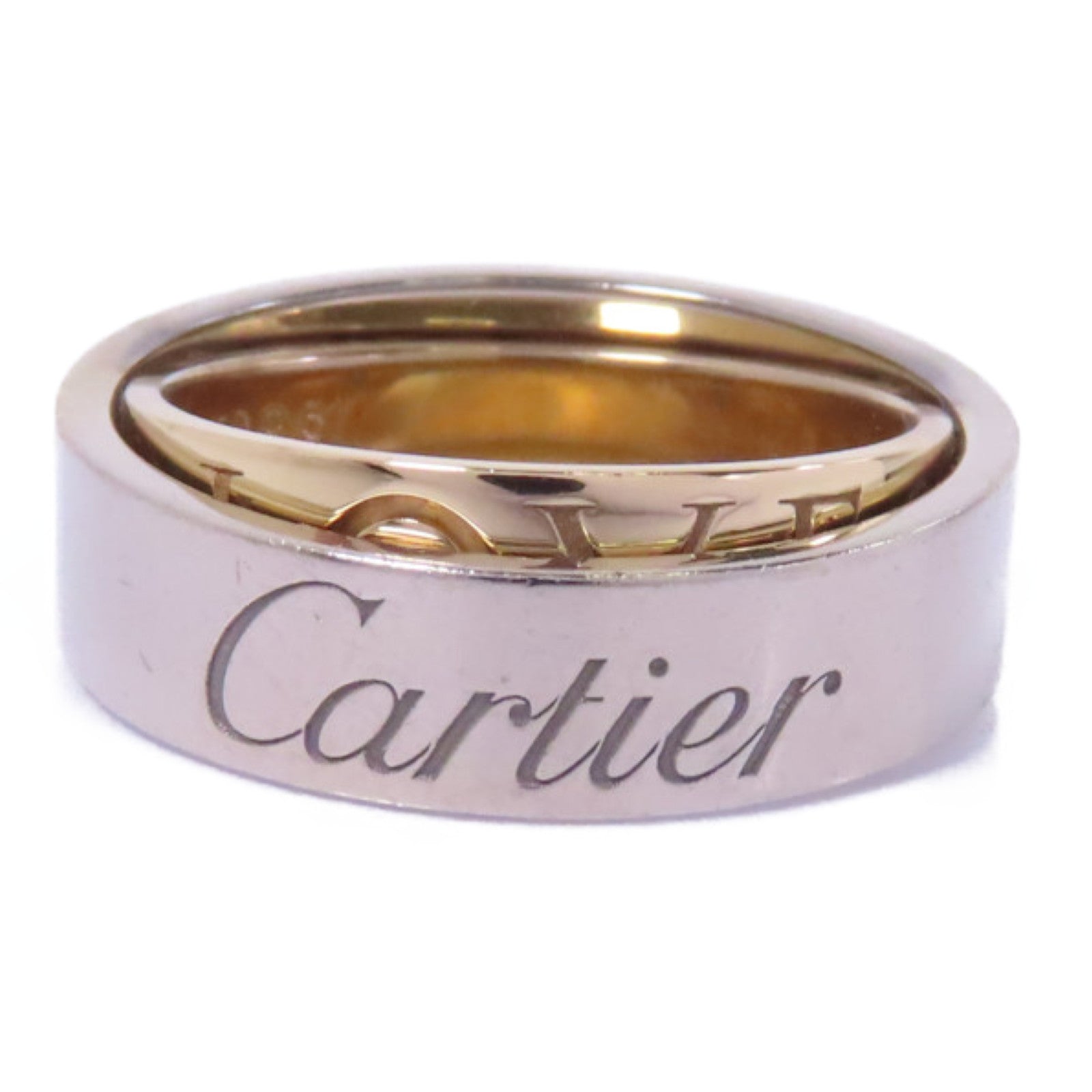 CARTIER 18K黃金/18K白金/18K玫瑰金Astro Love Ring戒指Cartier#51/US#5.75