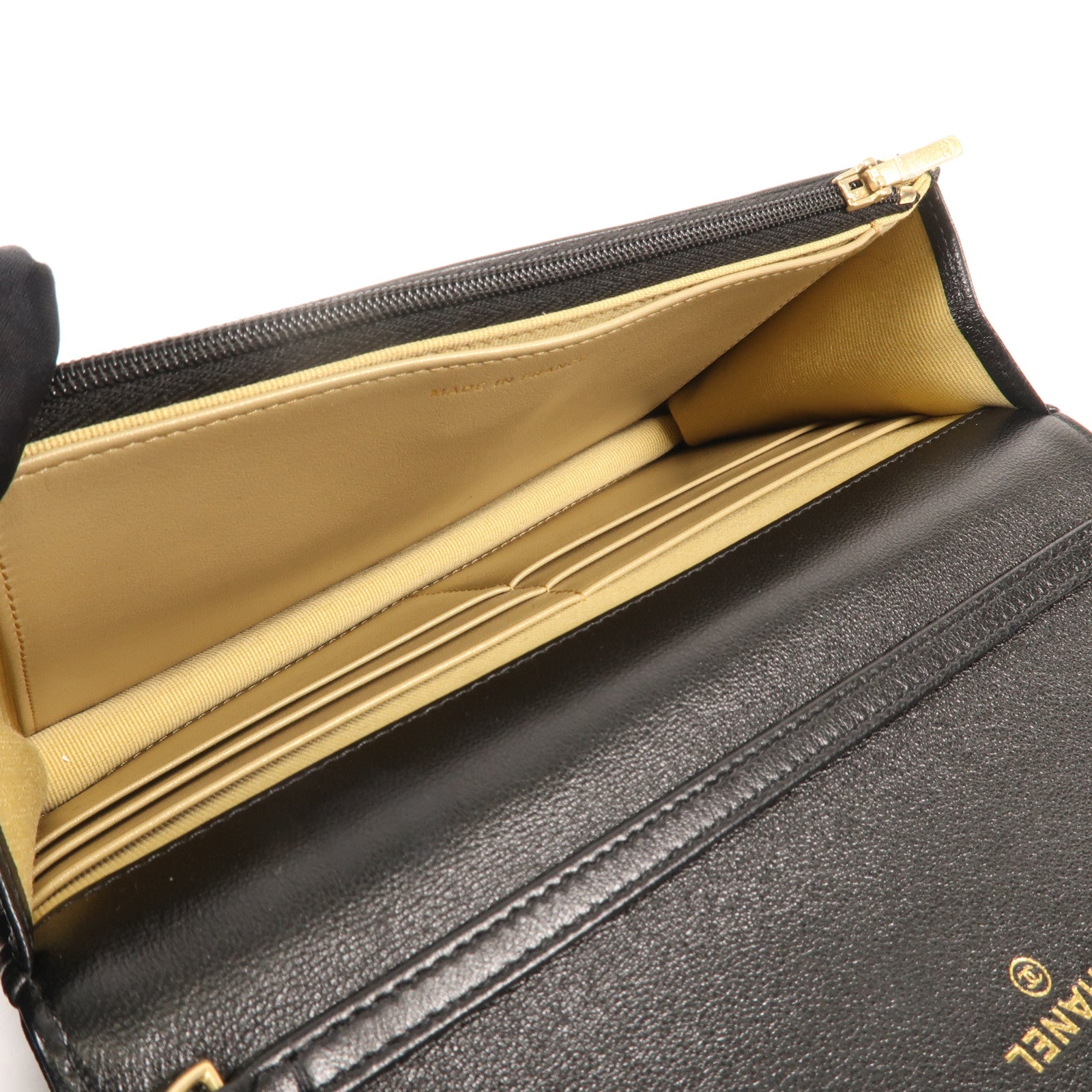 CHANEL 羊皮皮革WOC Wallet On Chain金扣鏈帶肩背袋