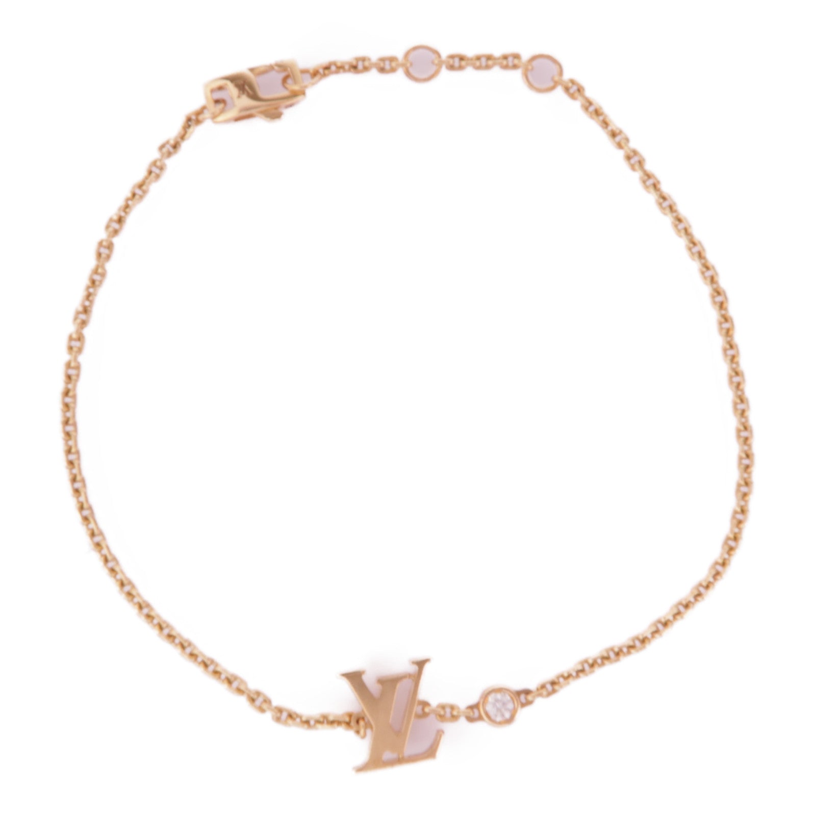 LOUIS VUITTON 【激減優惠】18K玫瑰金Idylle Blossom 1P Diamond Bracelet鑽石手鏈