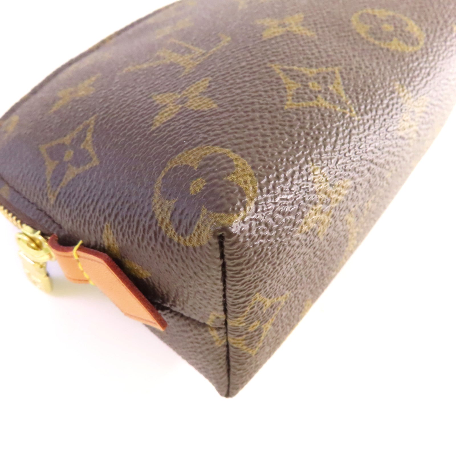 LOUIS VUITTON Monogram Cosmetic Pouch PM化妝包啡色