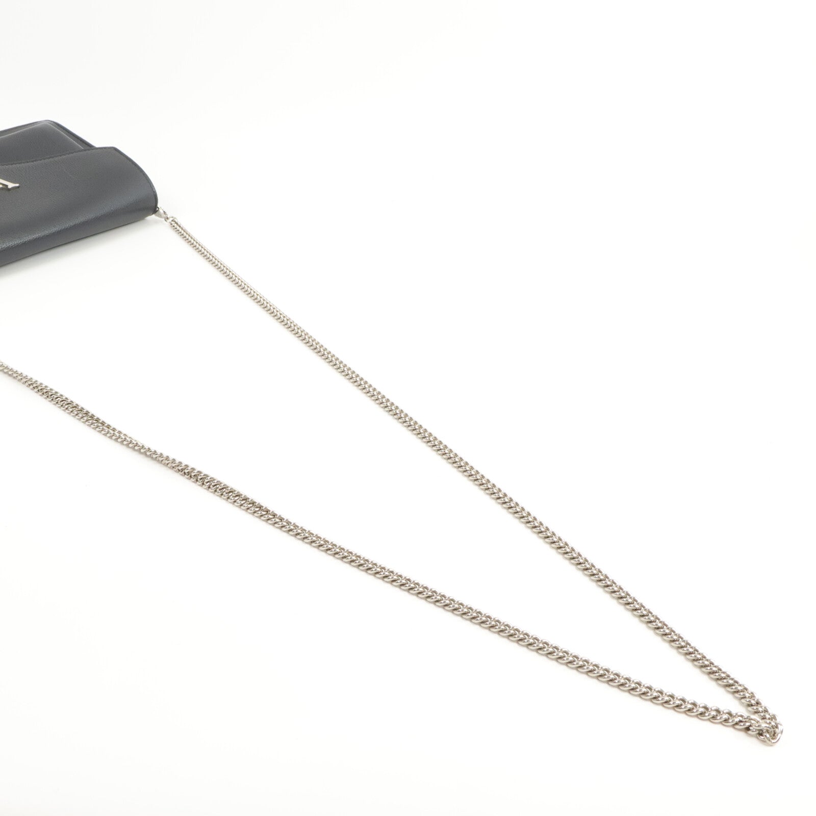 LOUIS VUITTON 牛皮皮革Mylockme Chain Pochette銀扣鏈帶肩背袋