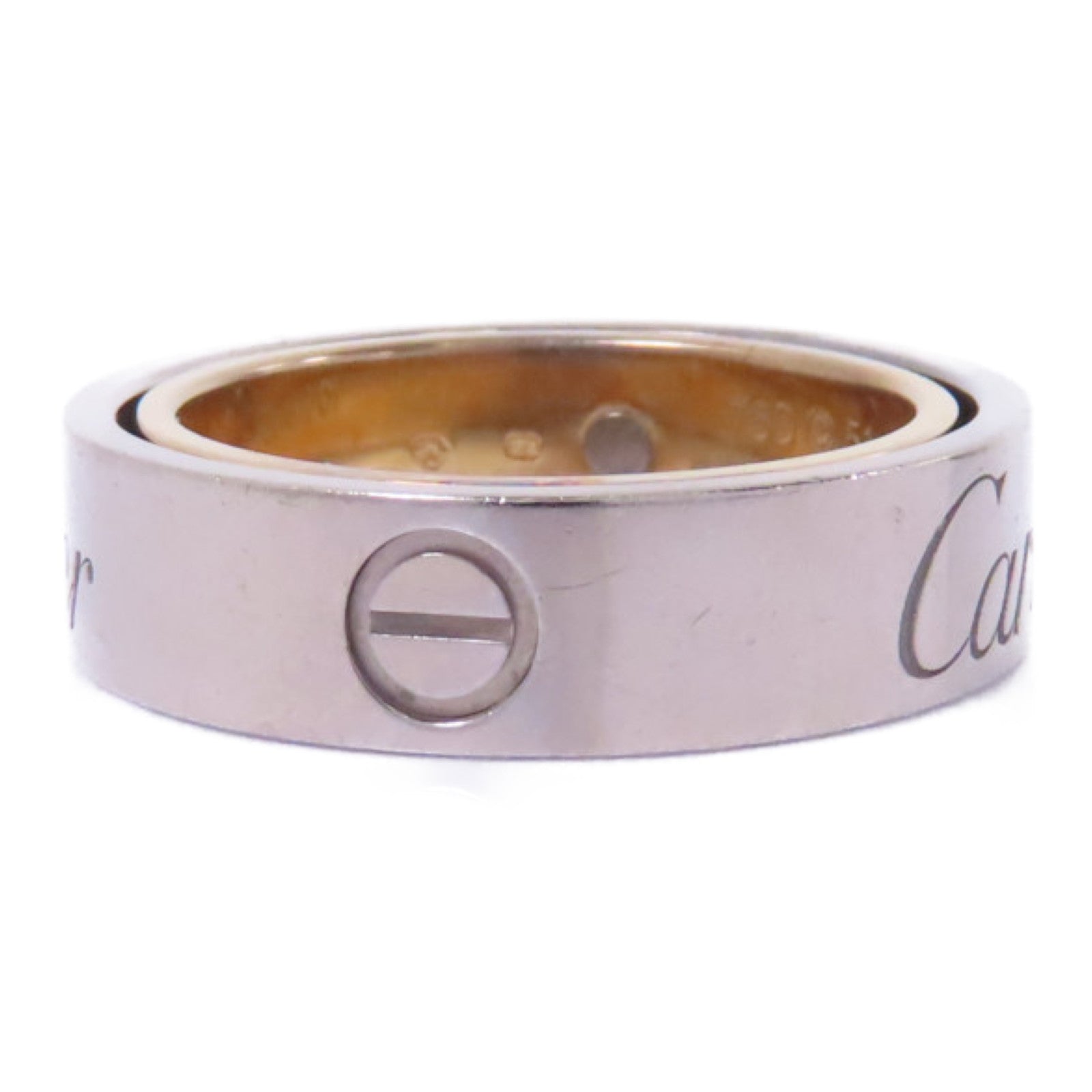 CARTIER 18K黃金/18K白金/18K玫瑰金Astro Love Ring戒指Cartier#51/US#5.75
