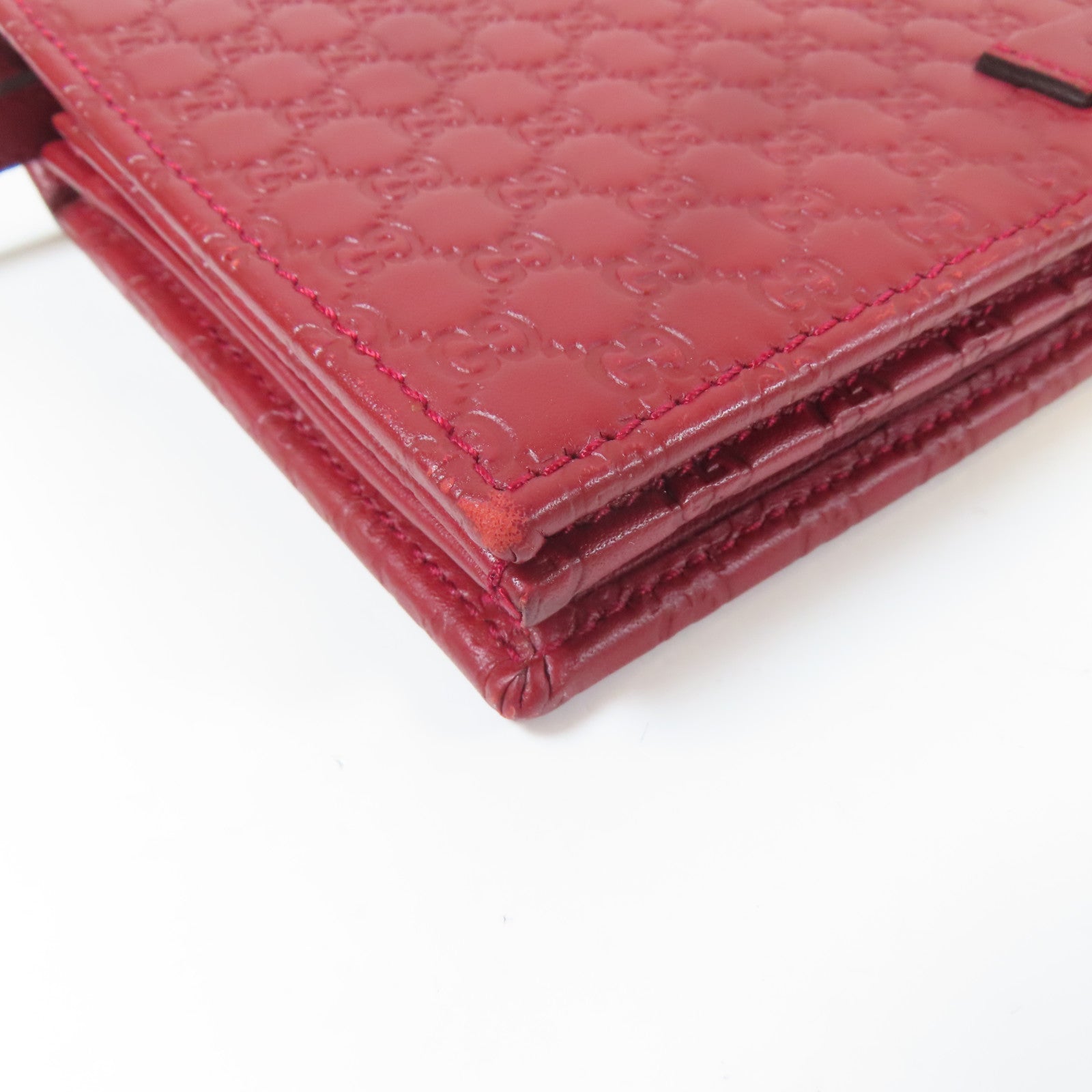 GUCCI 牛皮皮革Shoulder Bag金扣肩背袋紅色