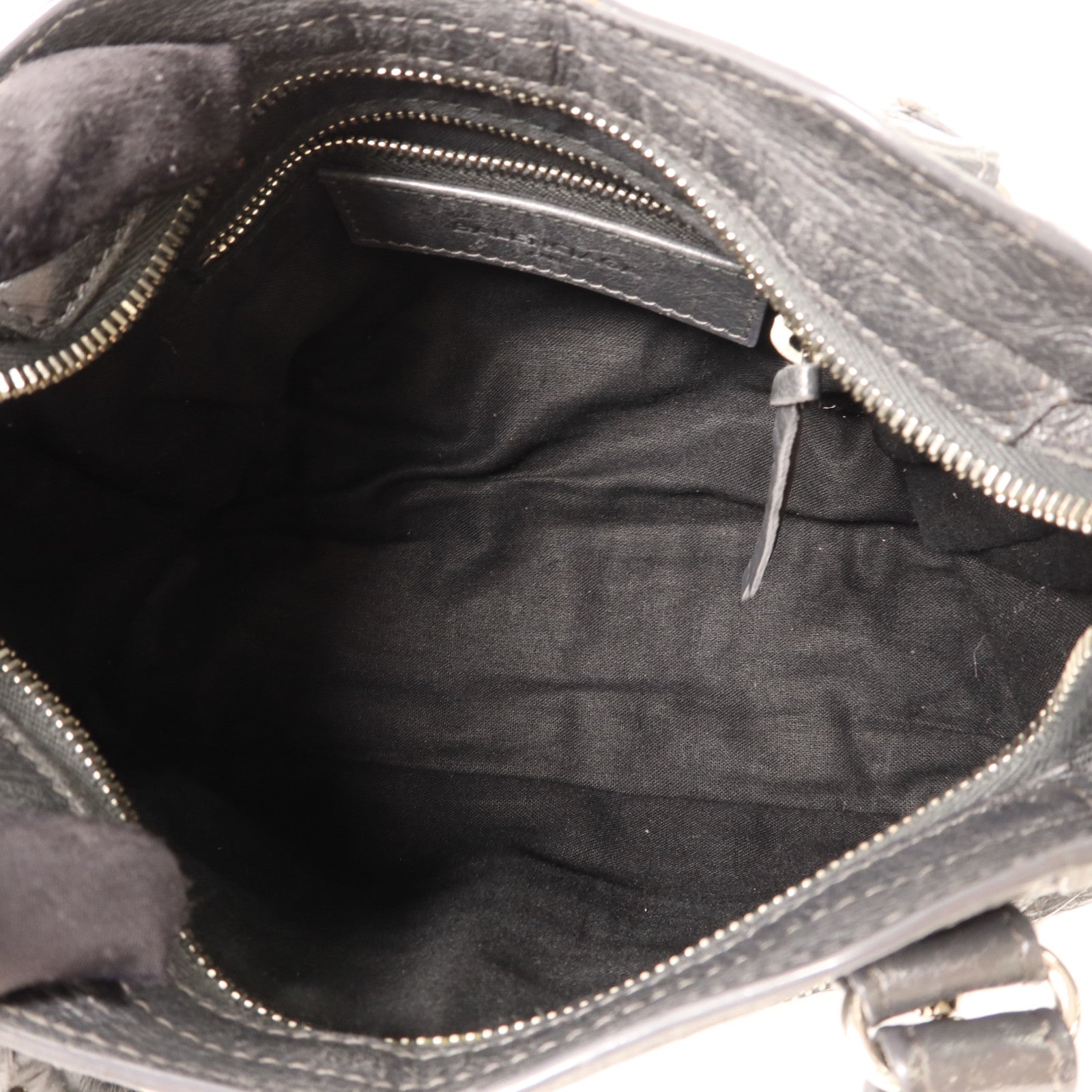 BALENCIAGA 羊皮皮革Mini City銀扣手挽肩背兩用袋