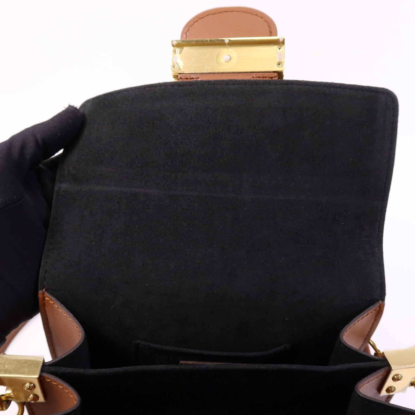 LOUIS VUITTON 【激減優惠】Monogram Reverse Mini Dauphine金扣肩背袋