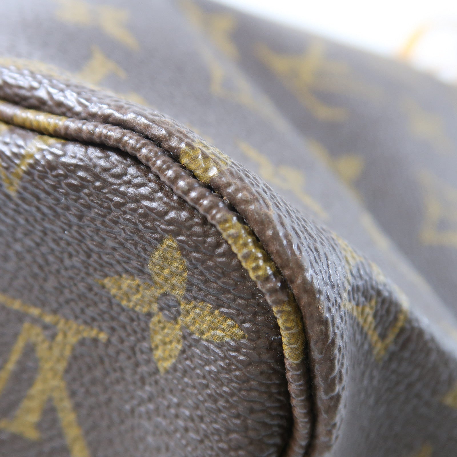 LOUIS VUITTON Monogram Neverfull MM金扣肩背袋啡色