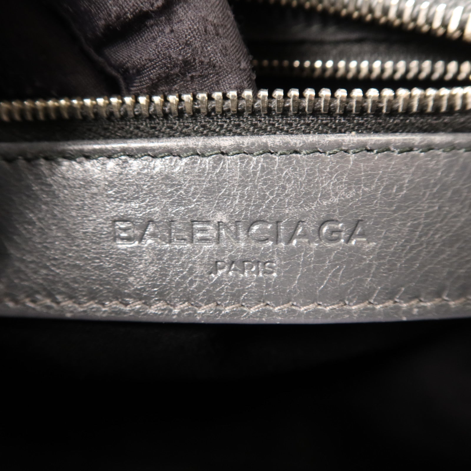 BALENCIAGA 羊皮皮革Mini City銀扣手挽肩背兩用袋