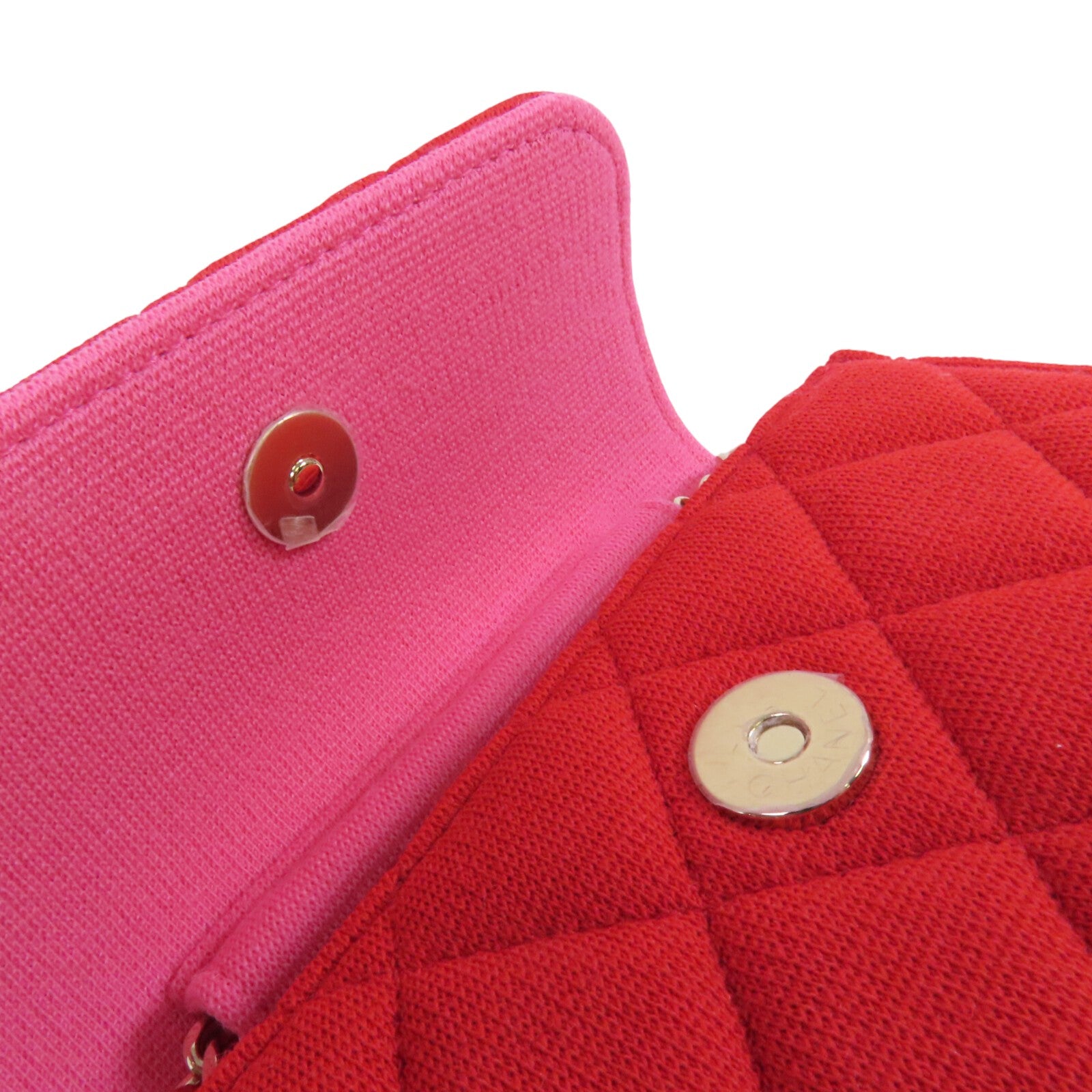 CHANEL 帆布Shoulder Bag金扣鏈帶肩背袋