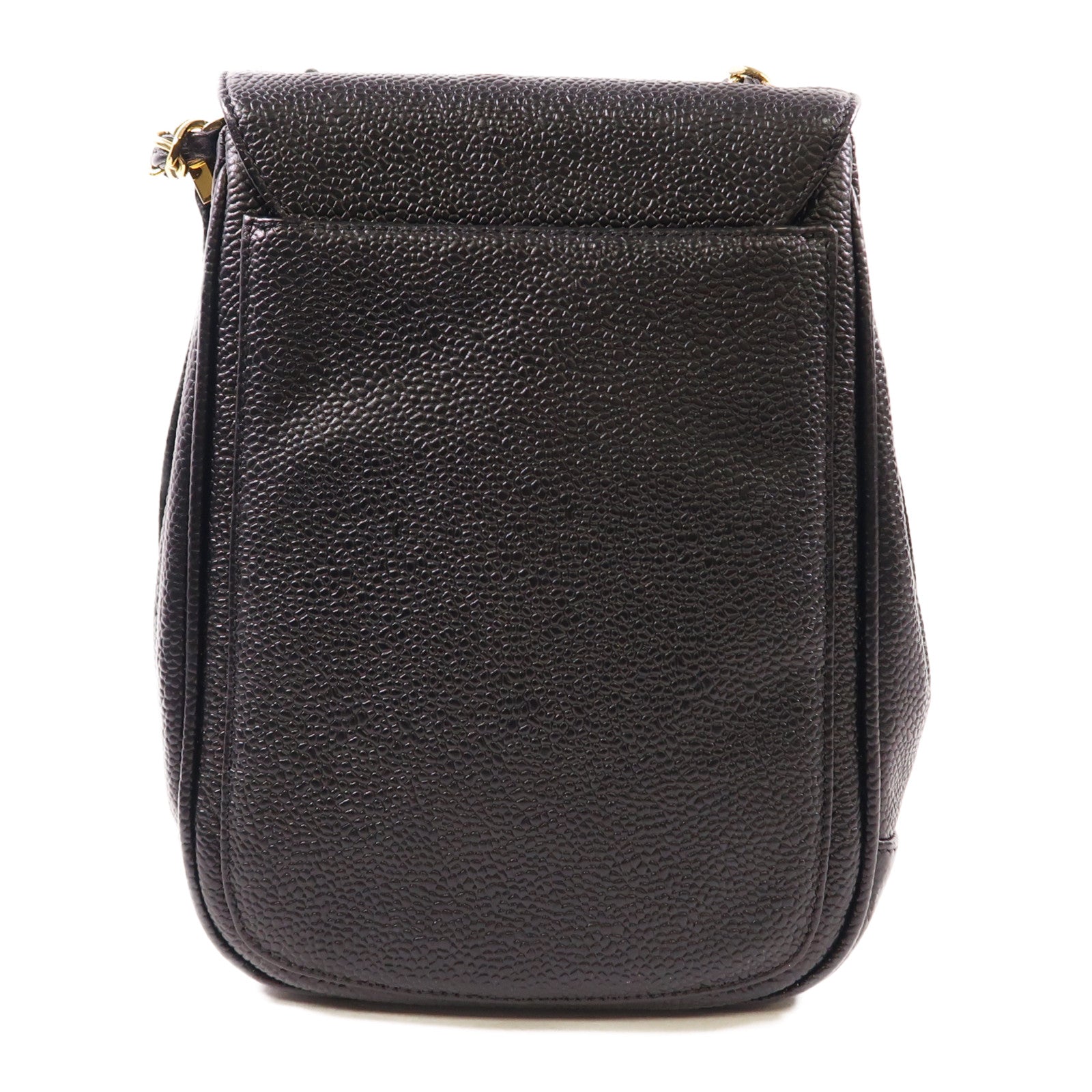 CHANEL 牛皮皮革Chain Shoulder金扣肩背袋