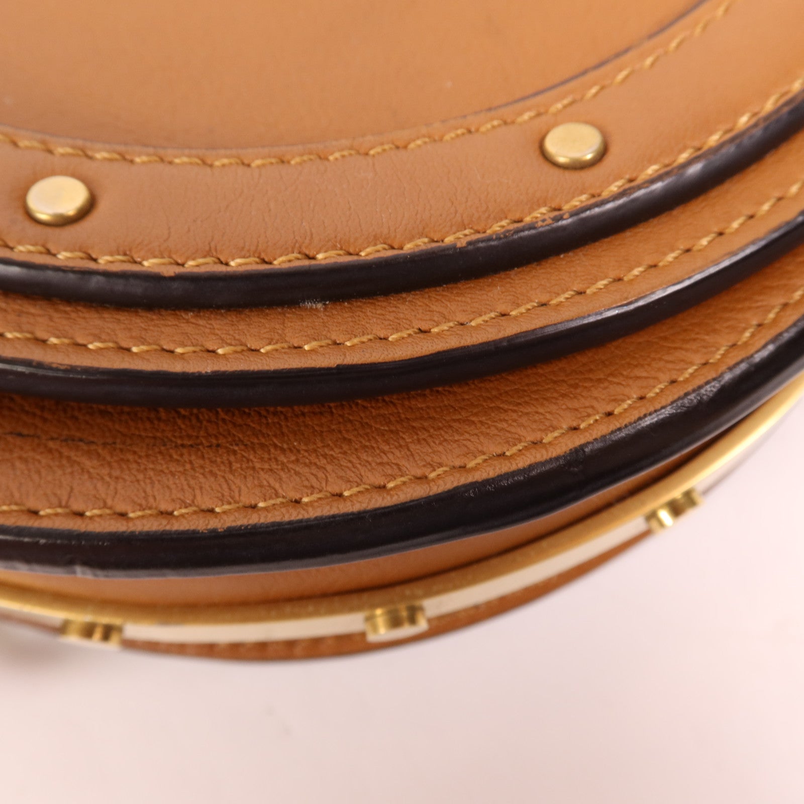 Chloe 牛皮皮革Shoulder Bag金扣手挽肩背兩用袋