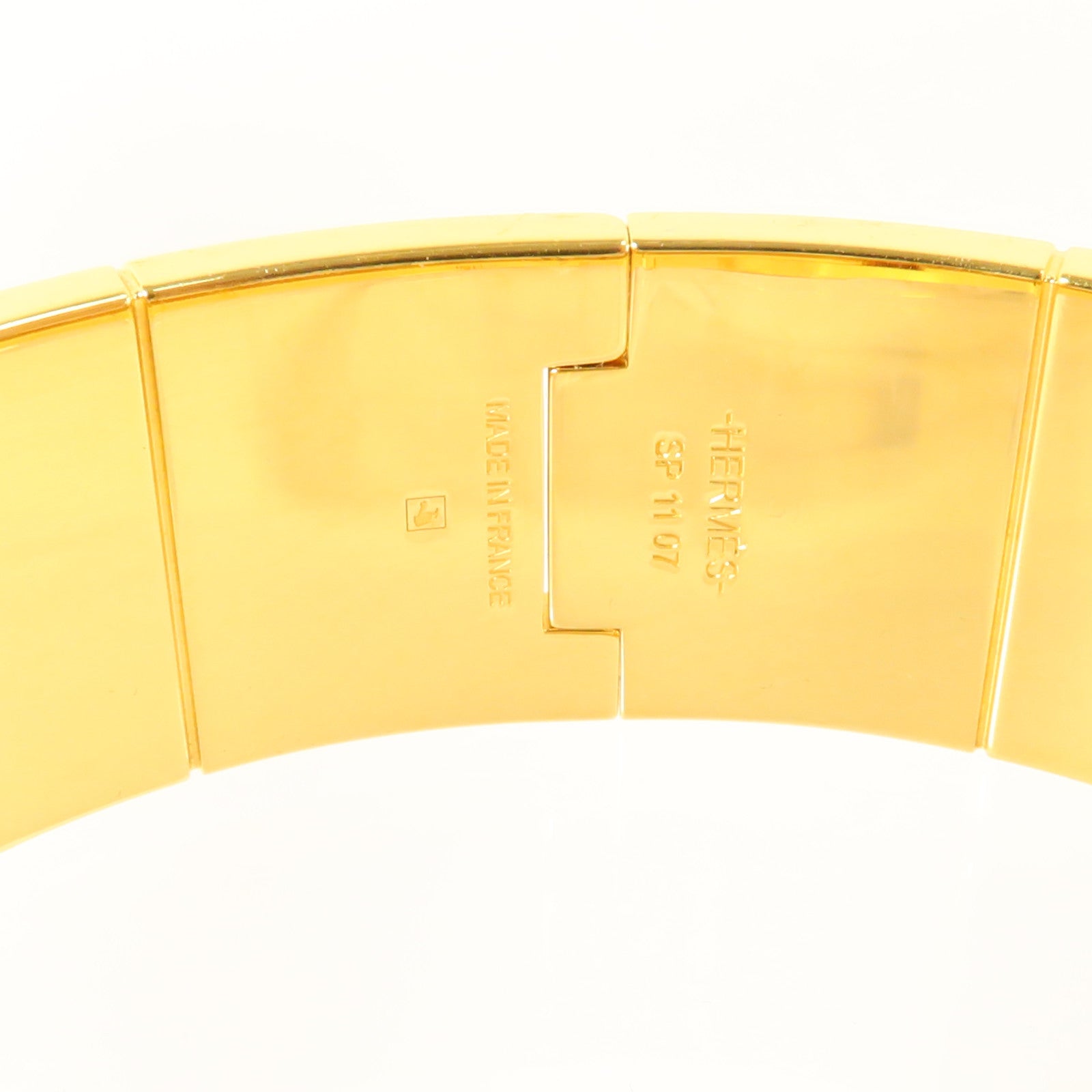 HERMES 金屬/琺瑯Charniere Bracelet金扣手鏈