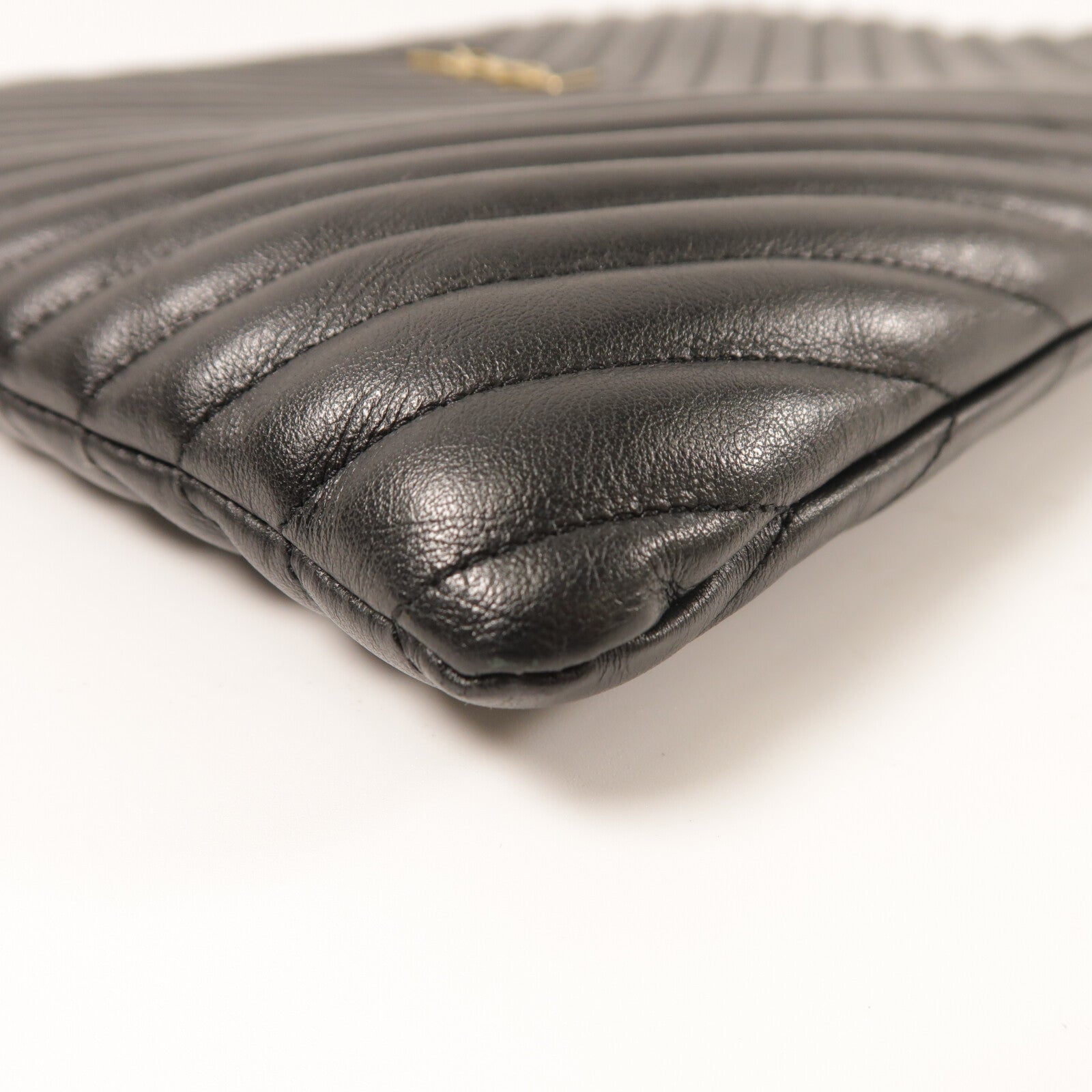SAINT LAURENT 牛皮皮革Clutch Bag金扣手拿包