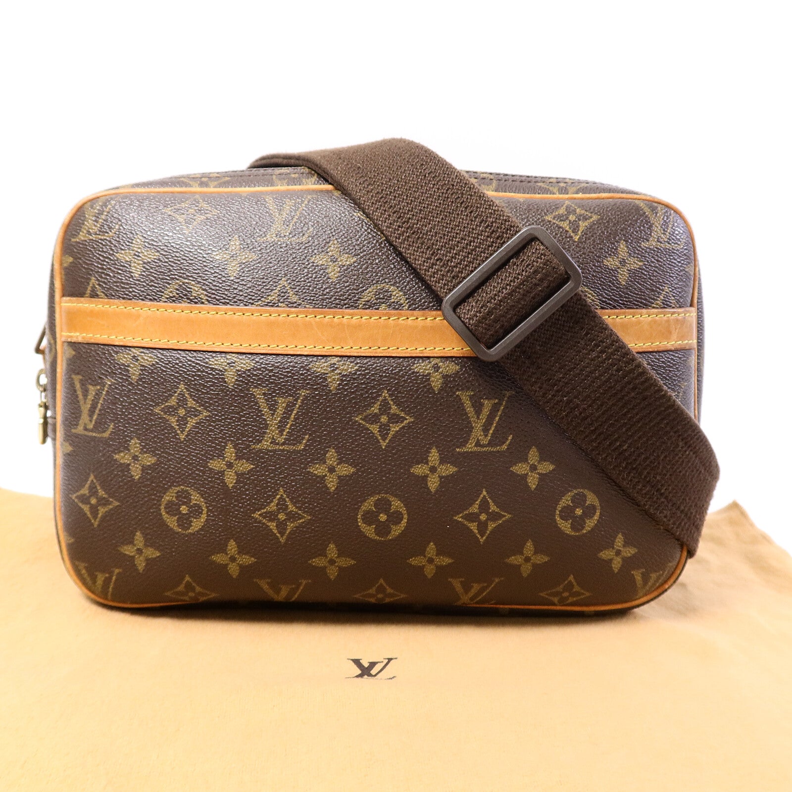 LOUIS VUITTON Monogram Reporter PM肩背袋