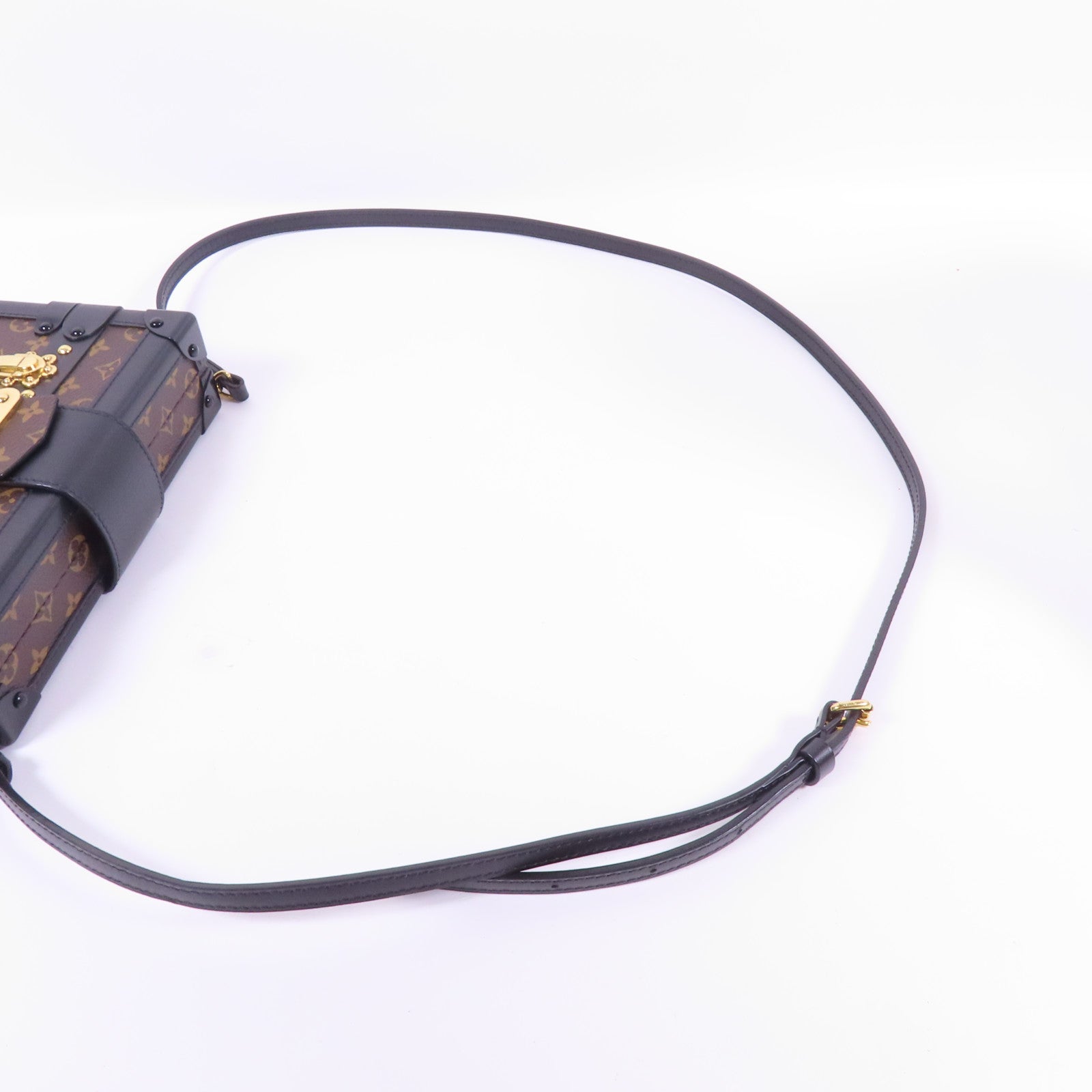 LOUIS VUITTON Monogram Petite Malle金扣肩背袋