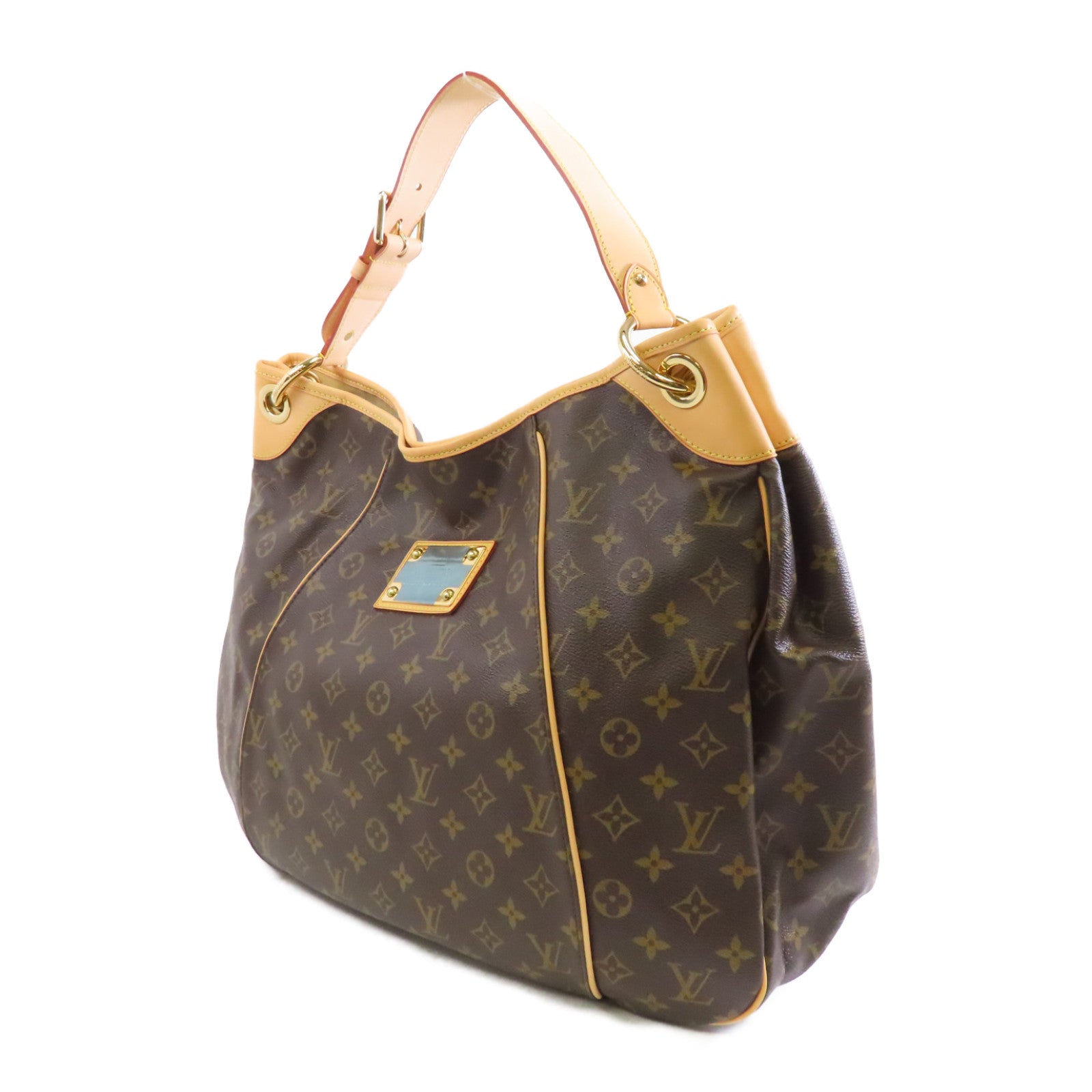 LOUIS VUITTON Monogram Galliera GM金扣肩背袋棕色