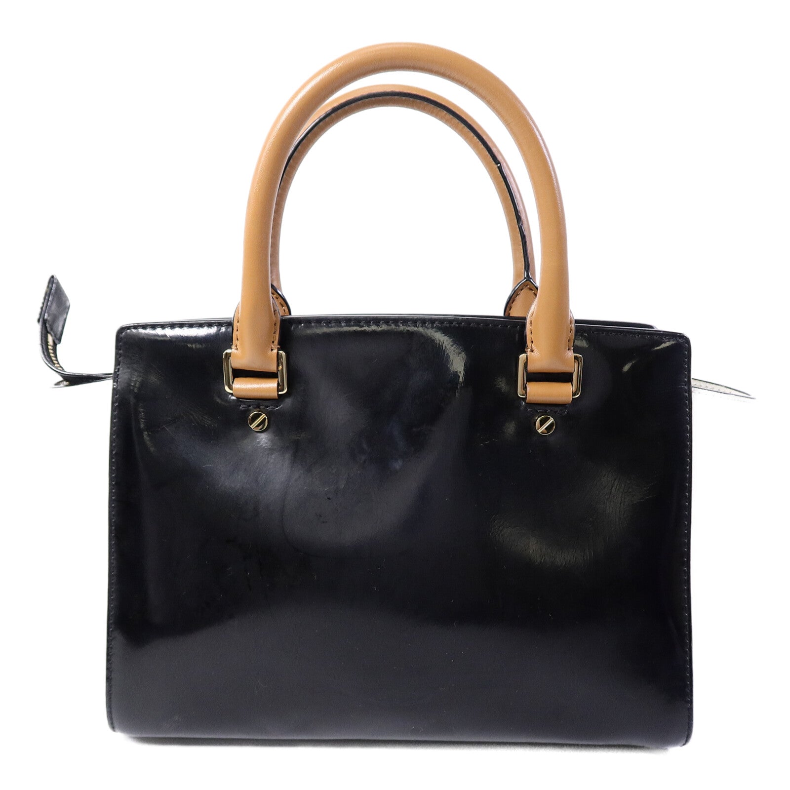 Michael Kors 漆皮皮革2 Way Shoulder Bag手挽肩背兩用袋