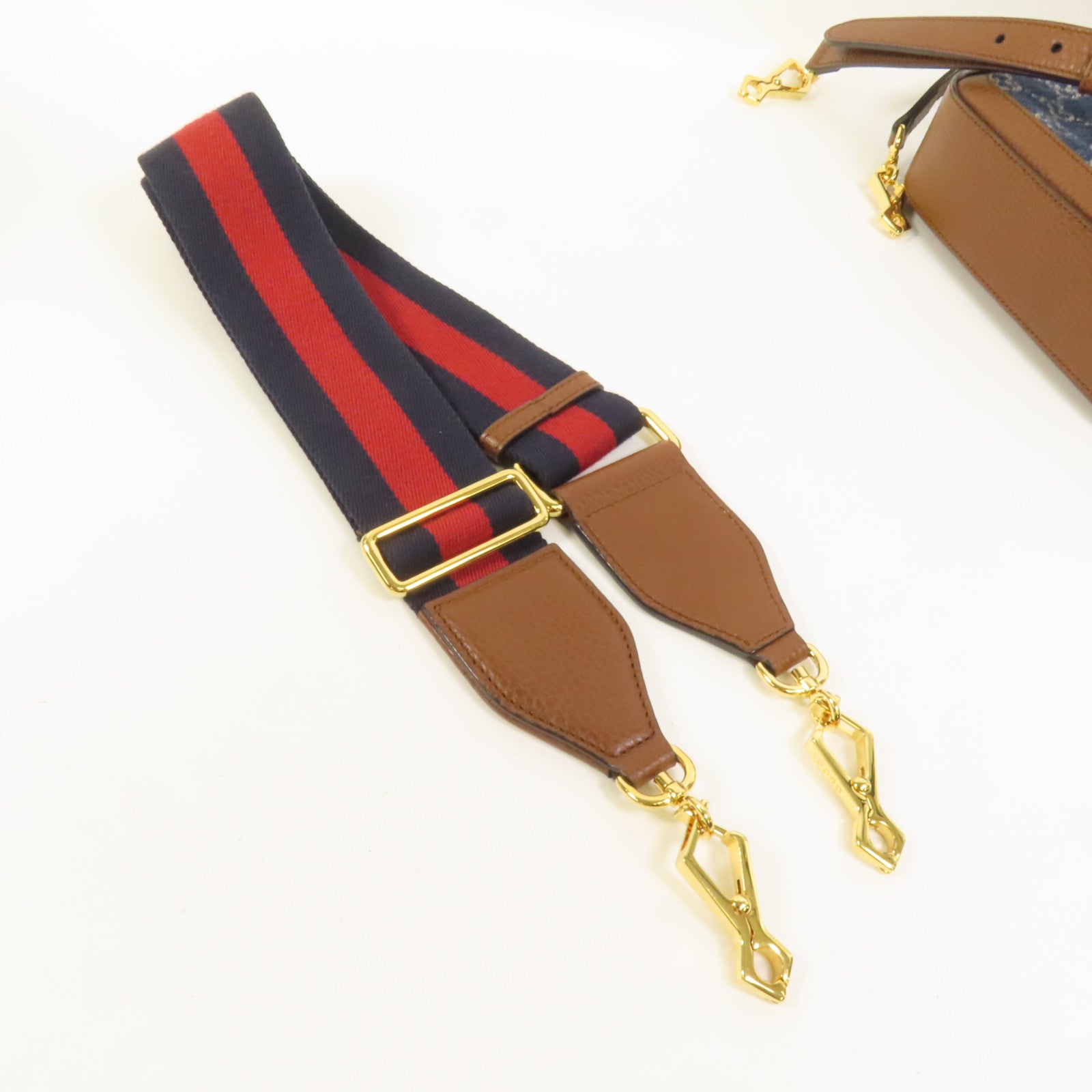 GUCCI Denim Horsebit 1955 Small肩背袋