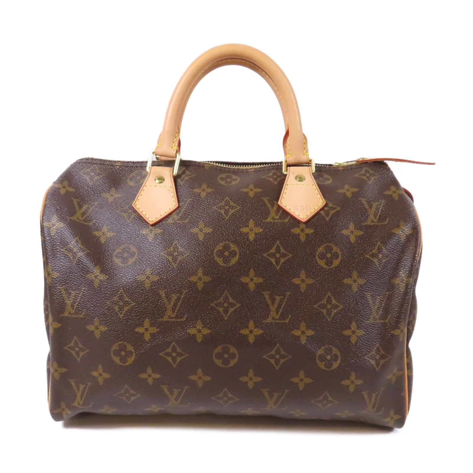 LOUIS VUITTON Monogram Speedy 30金扣手挽袋啡色
