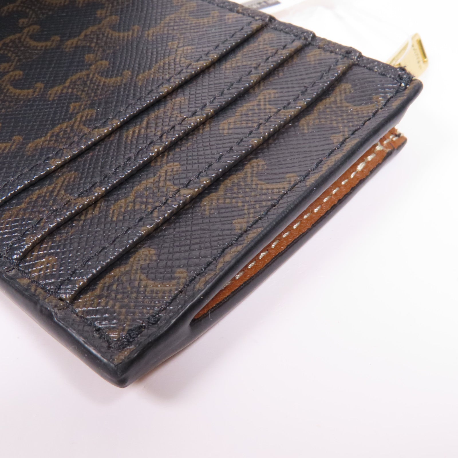 CELINE 塗層帆布Card Case金扣卡片套