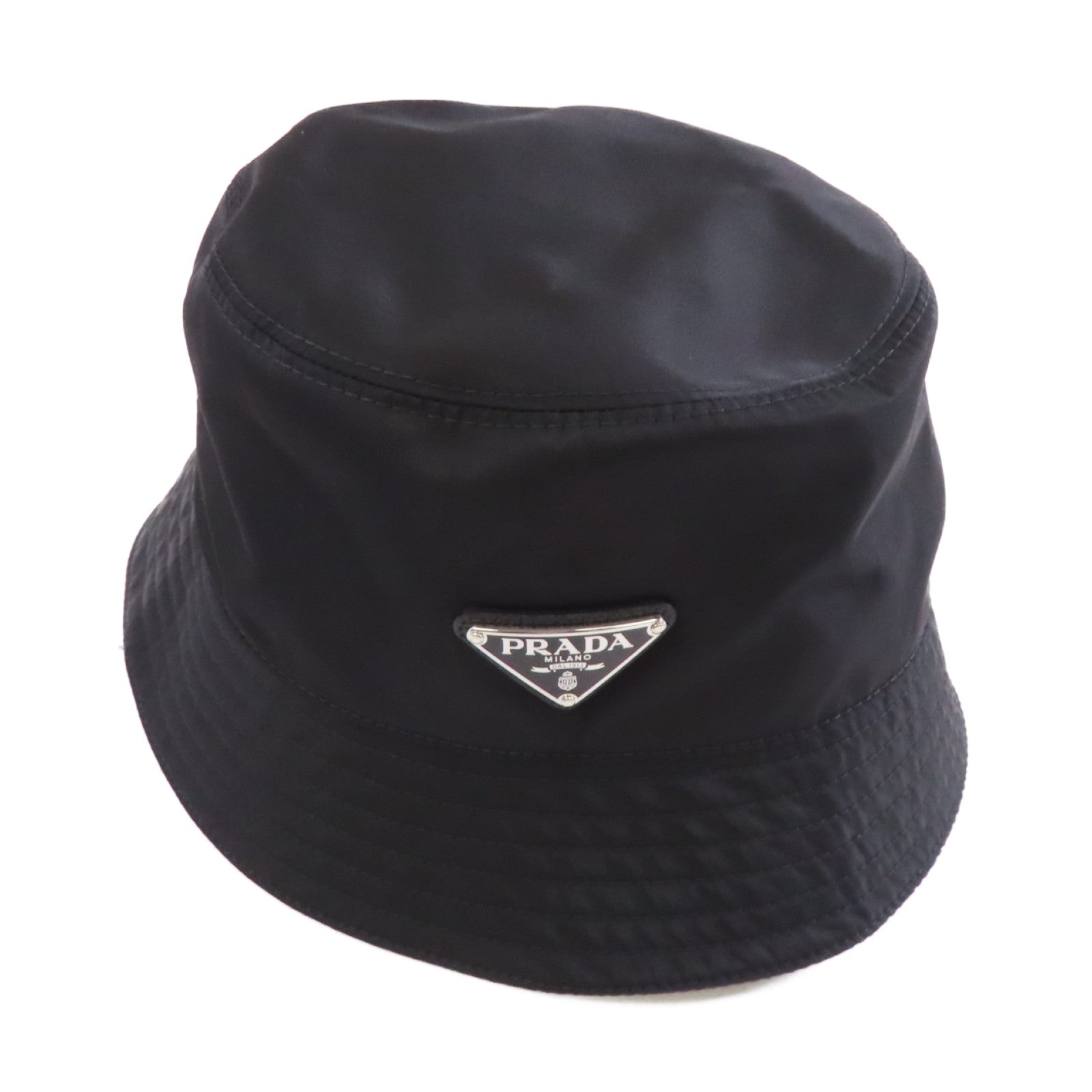 PRADA 尼龍Re-Nylon Bucket Hat帽子黑色