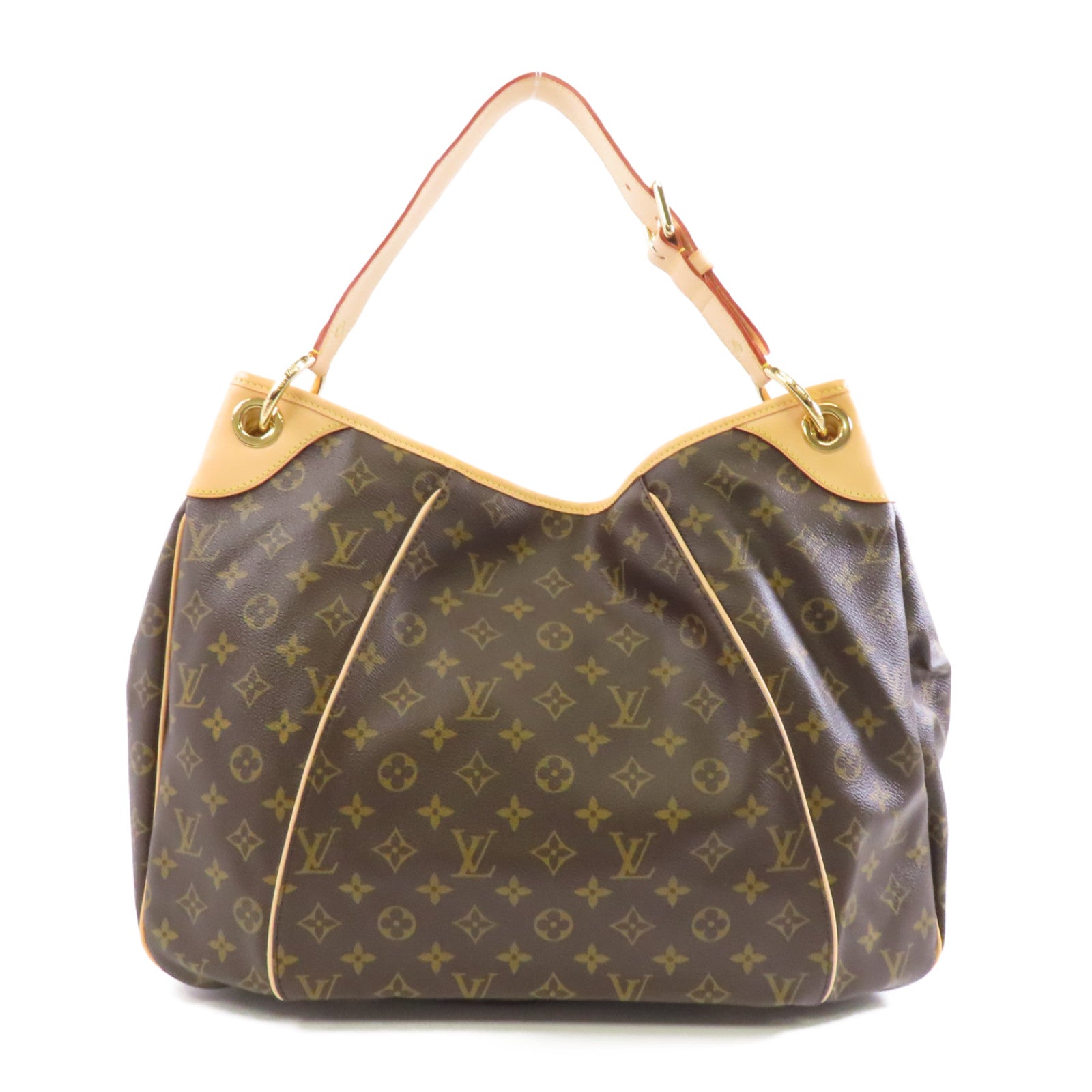 LOUIS VUITTON Monogram Galliera GM金扣肩背袋棕色