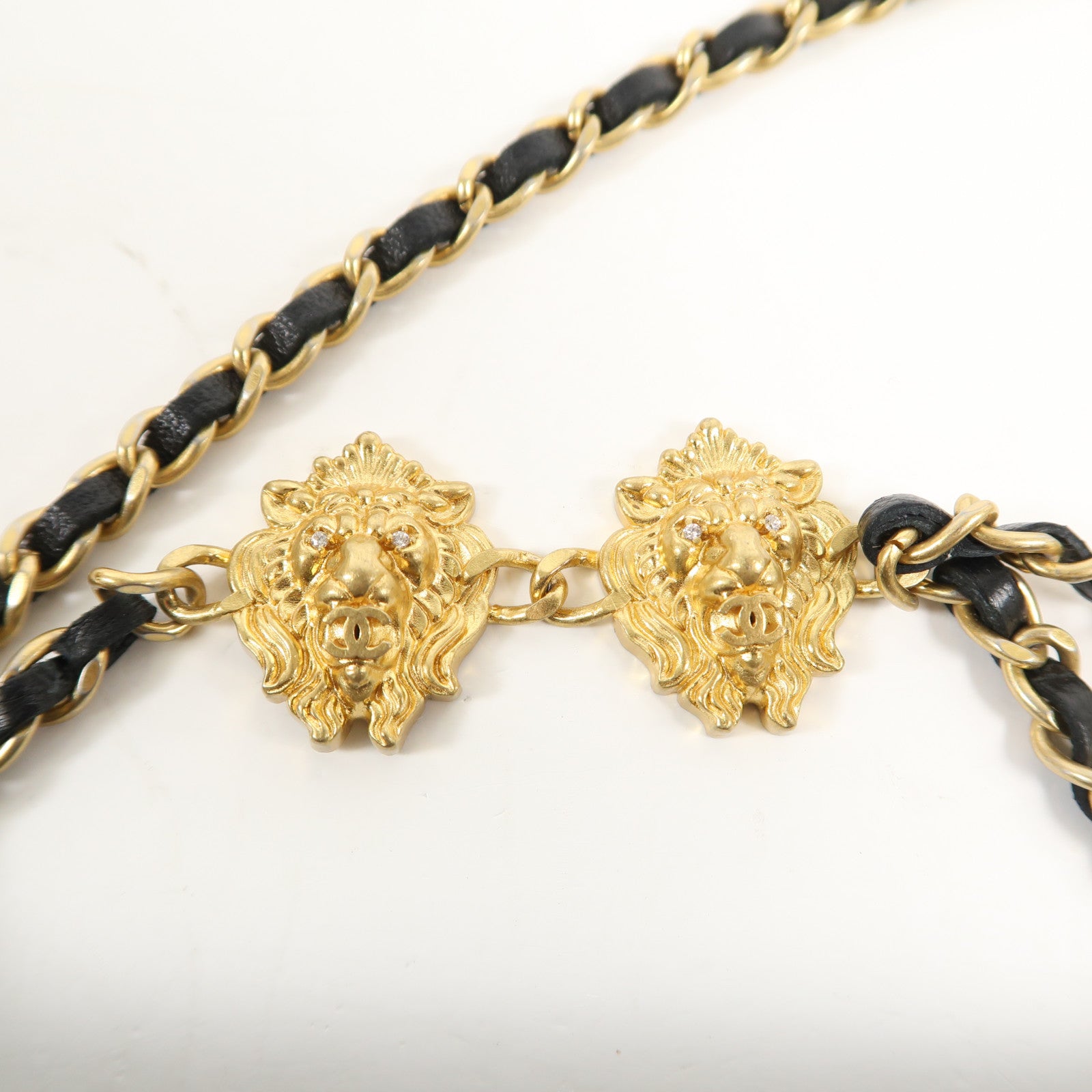 CHANEL 羊皮皮革WOC金扣鏈帶肩背袋