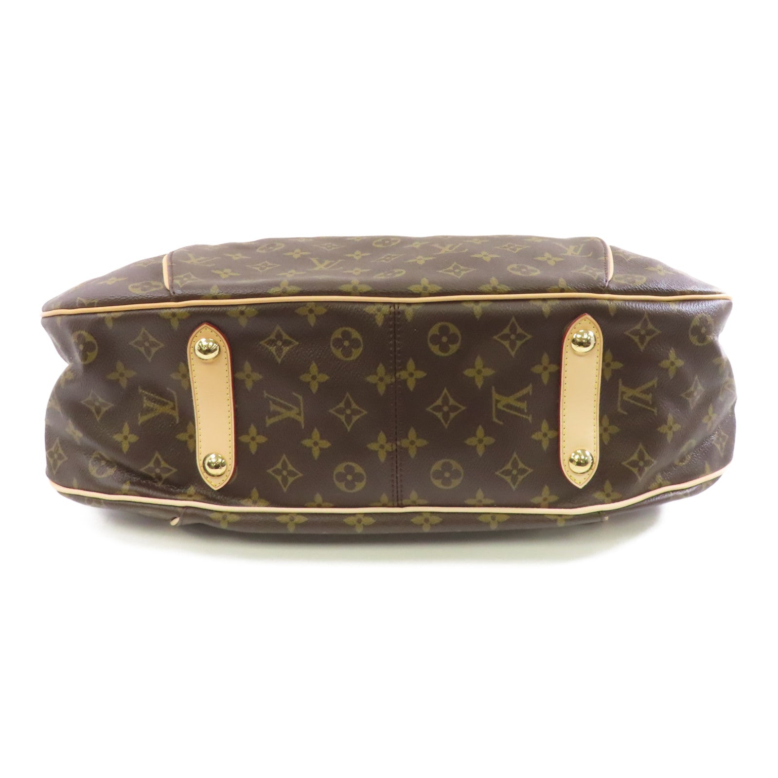 LOUIS VUITTON Monogram Galliera GM金扣肩背袋棕色