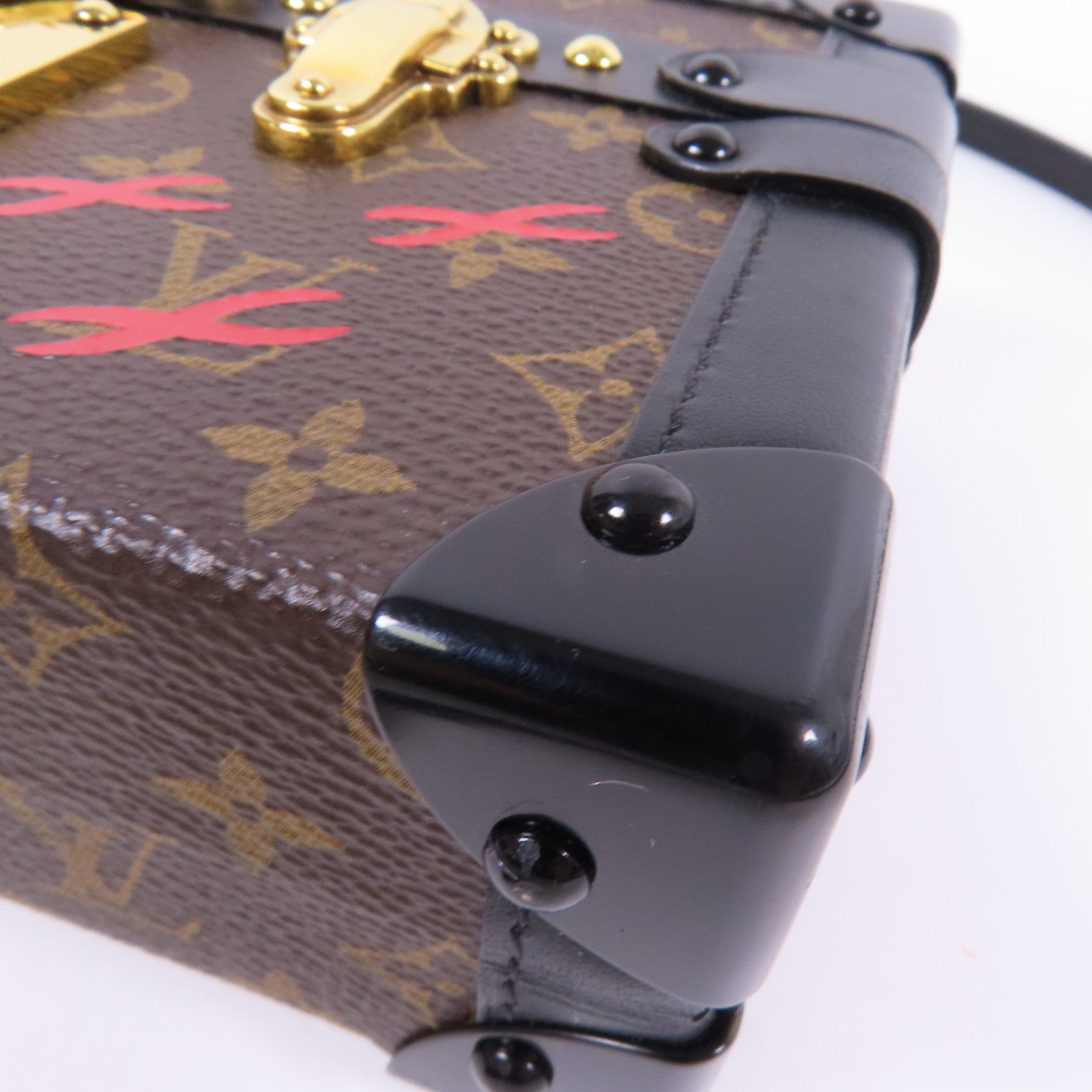 LOUIS VUITTON Monogram Petite Malle金扣肩背袋