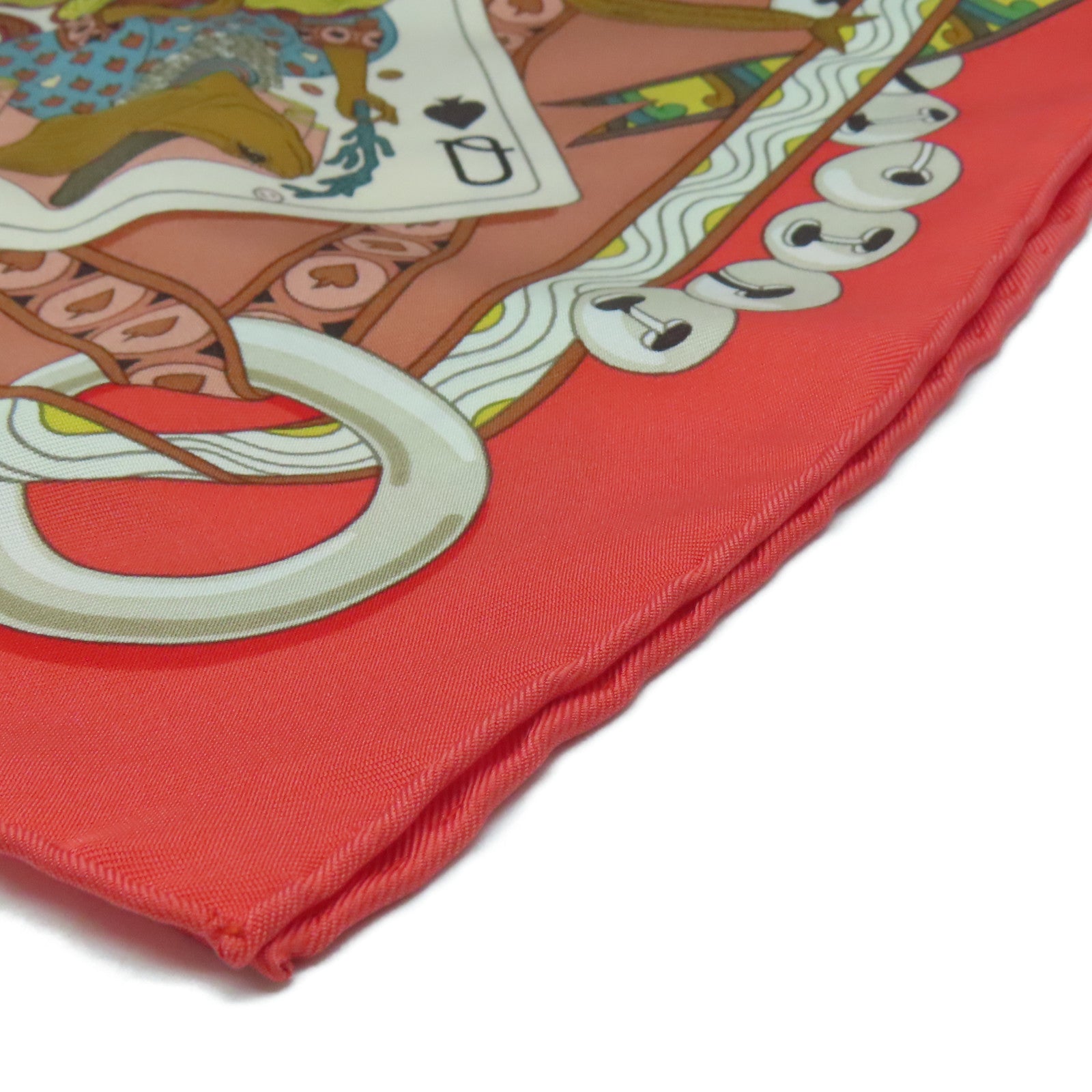 HERMES 【激減優惠】絲質Scarf 90x90絲巾紅色
