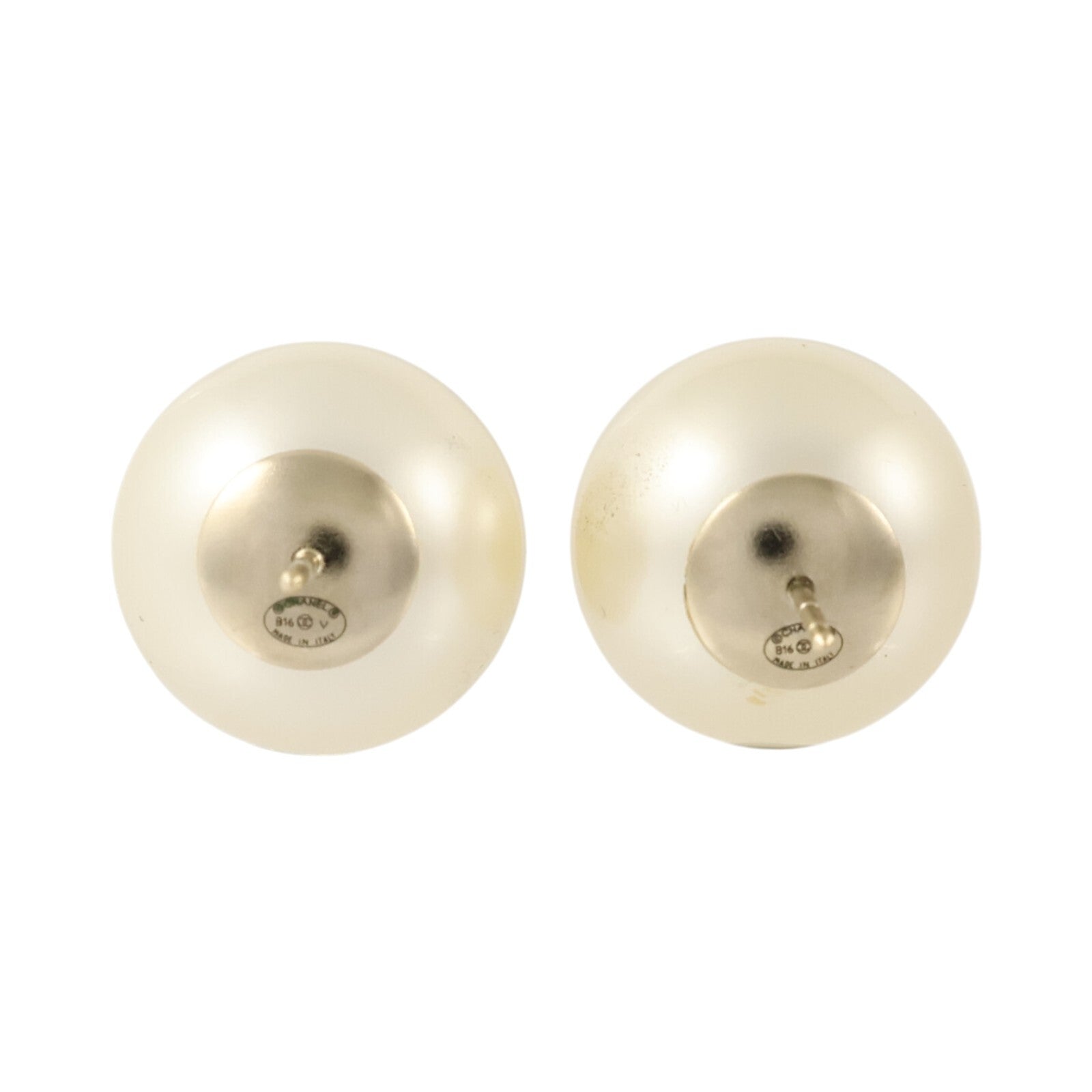 CHANEL PVC/金屬Pearl Earrings耳環