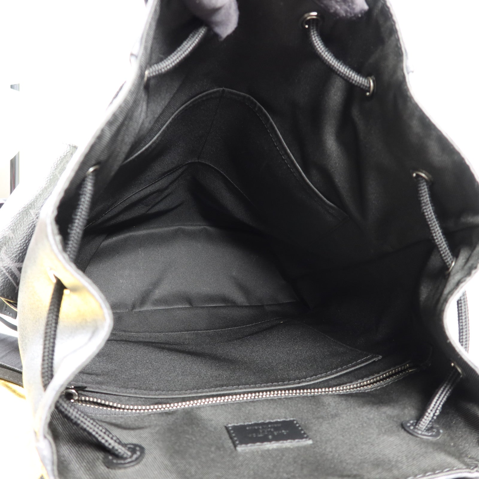 LOUIS VUITTON Monogram Eclipse Christopher MM銀扣背包