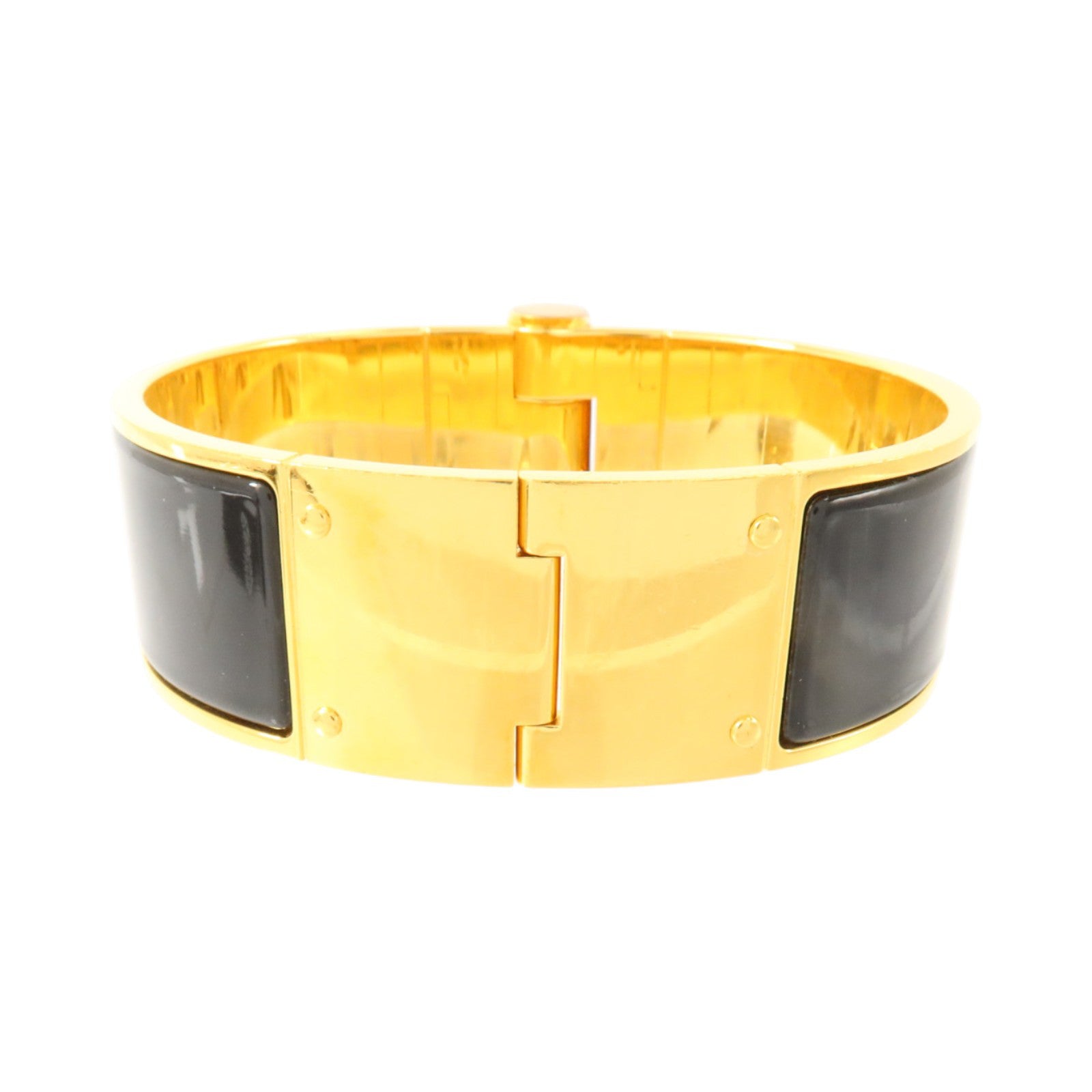HERMES 金屬/琺瑯Charniere Bracelet金扣手鏈