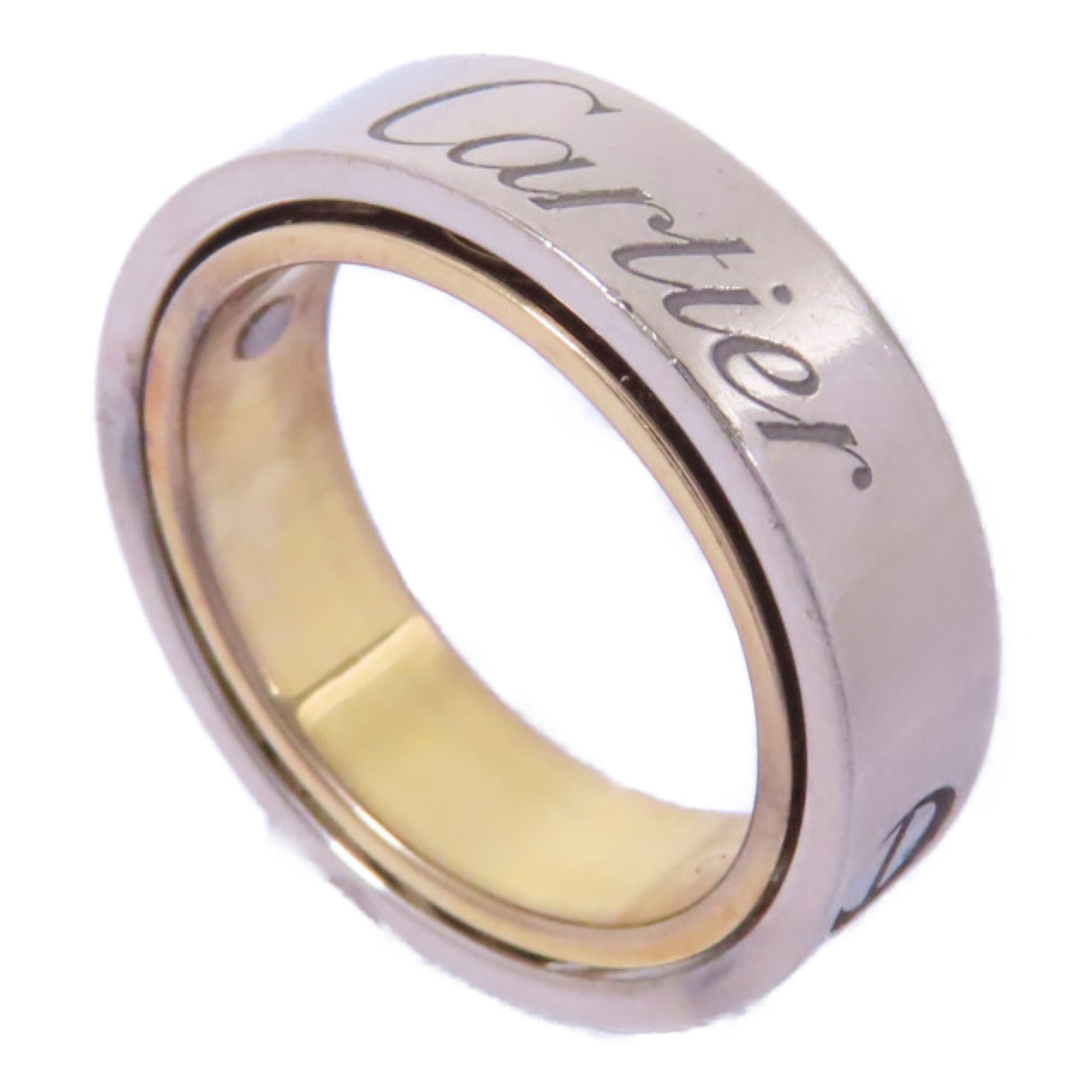 CARTIER 18K黃金/18K白金/18K玫瑰金Astro Love Ring戒指Cartier#51/US#5.75
