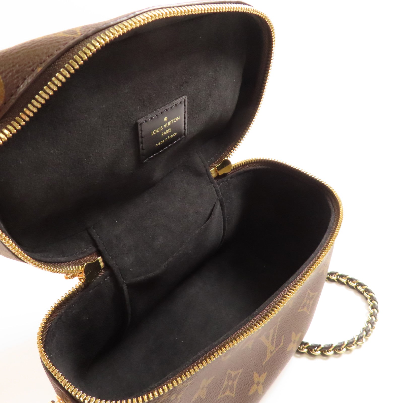 LOUIS VUITTON 【激減優惠】Monogram Reverse Vanity PM金扣手挽肩背兩用袋棕色