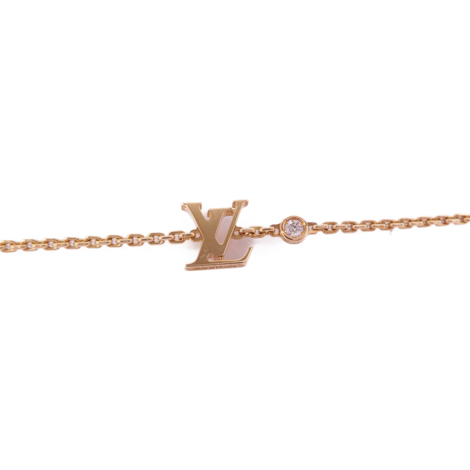 LOUIS VUITTON 【激減優惠】18K玫瑰金Idylle Blossom 1P Diamond Bracelet鑽石手鏈