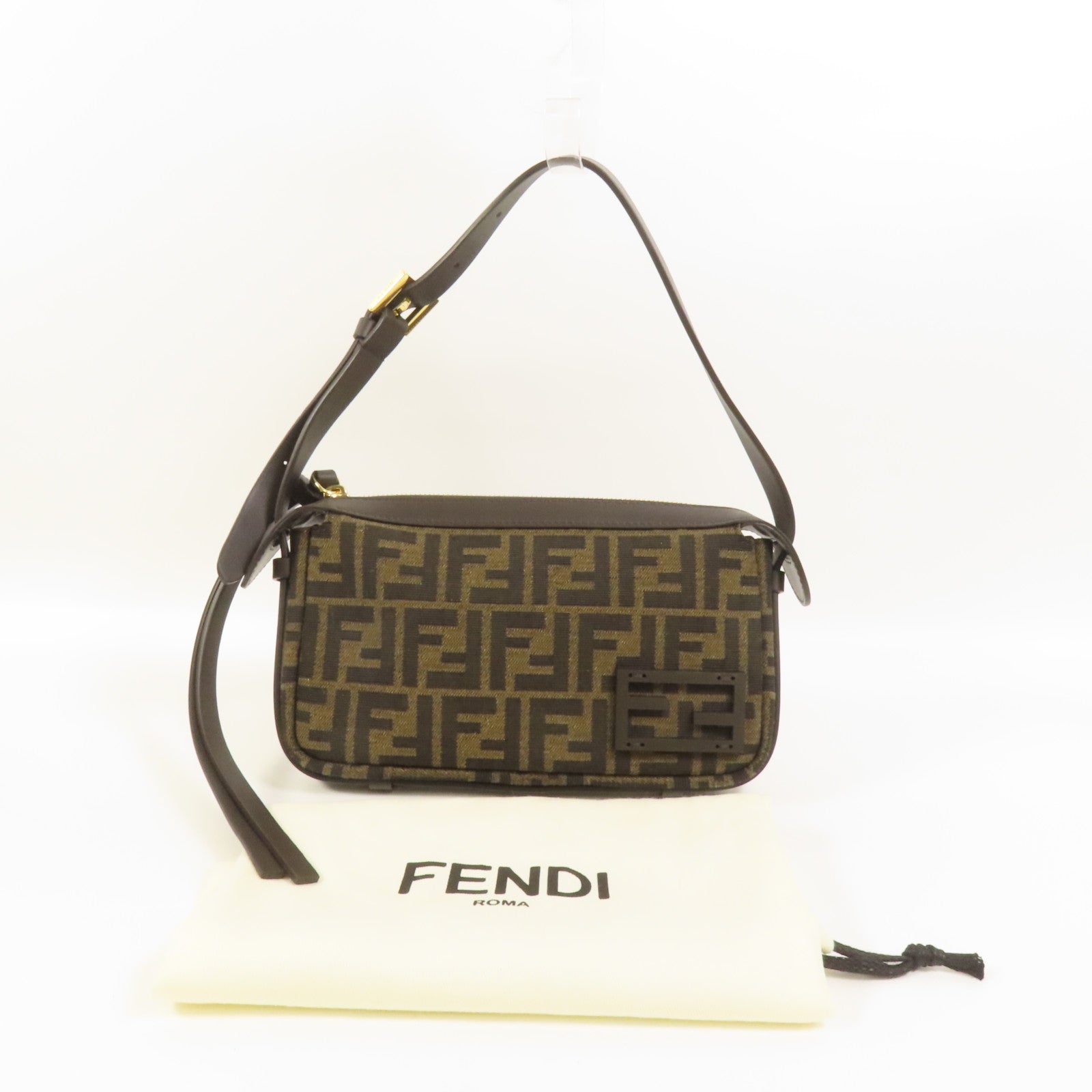 FENDI 帆布Simply Fendi Mini肩背袋
