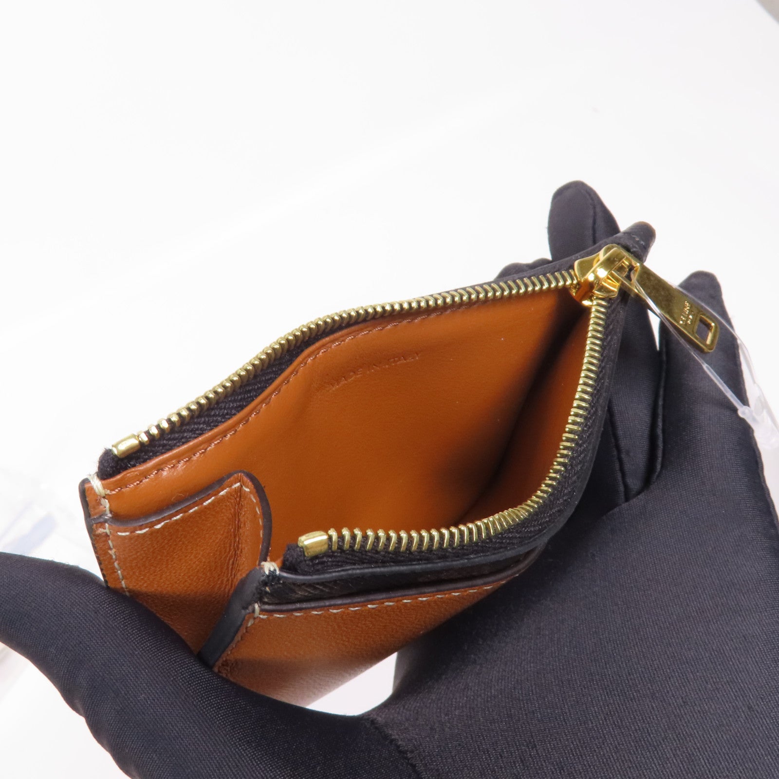 CELINE 塗層帆布Card Case金扣卡片套