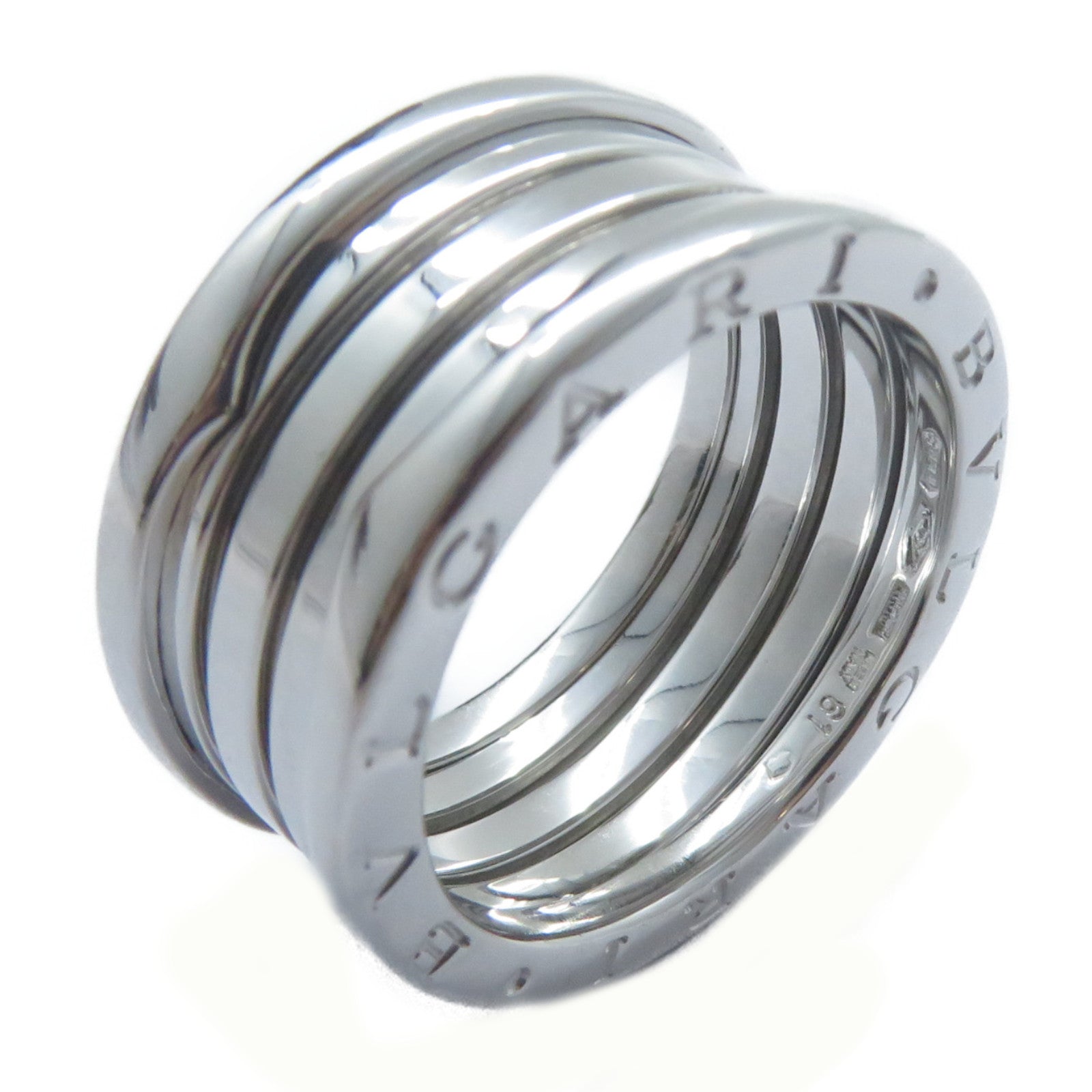 BVLGARI 18K白金B-zero1 Ring戒指US#9.5/Bvlgari#61