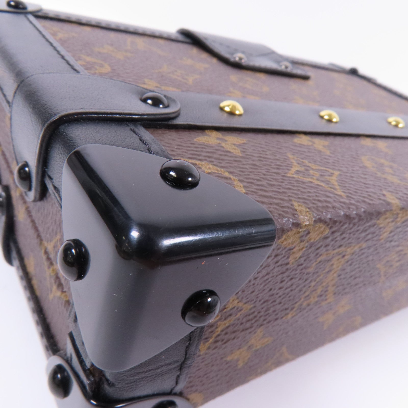 LOUIS VUITTON Monogram Petite Malle金扣肩背袋