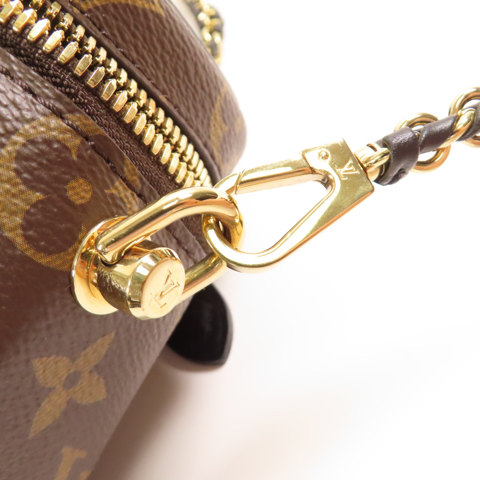 LOUIS VUITTON 【激減優惠】Monogram Reverse Vanity PM金扣手挽肩背兩用袋棕色