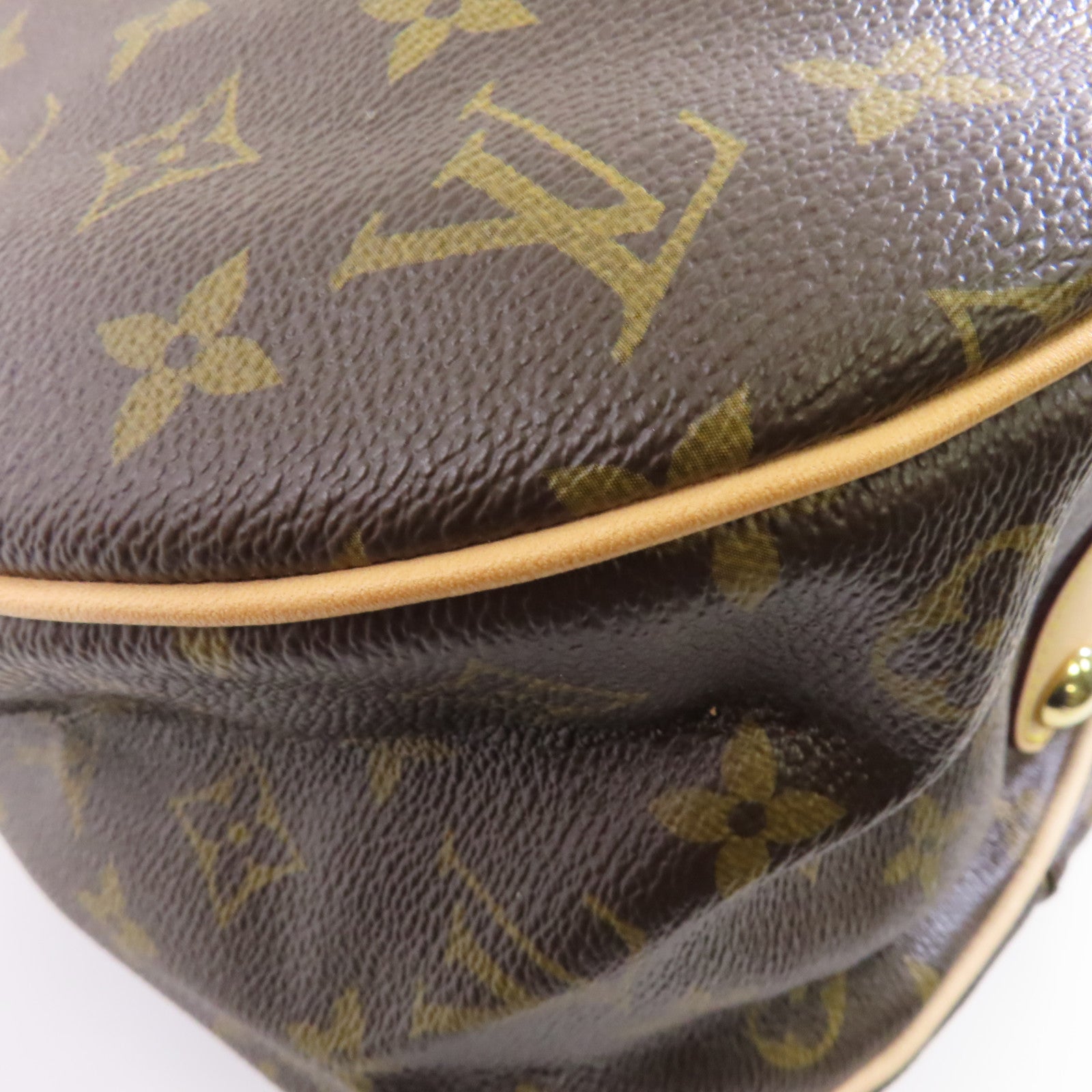 LOUIS VUITTON Monogram Galliera GM金扣肩背袋棕色