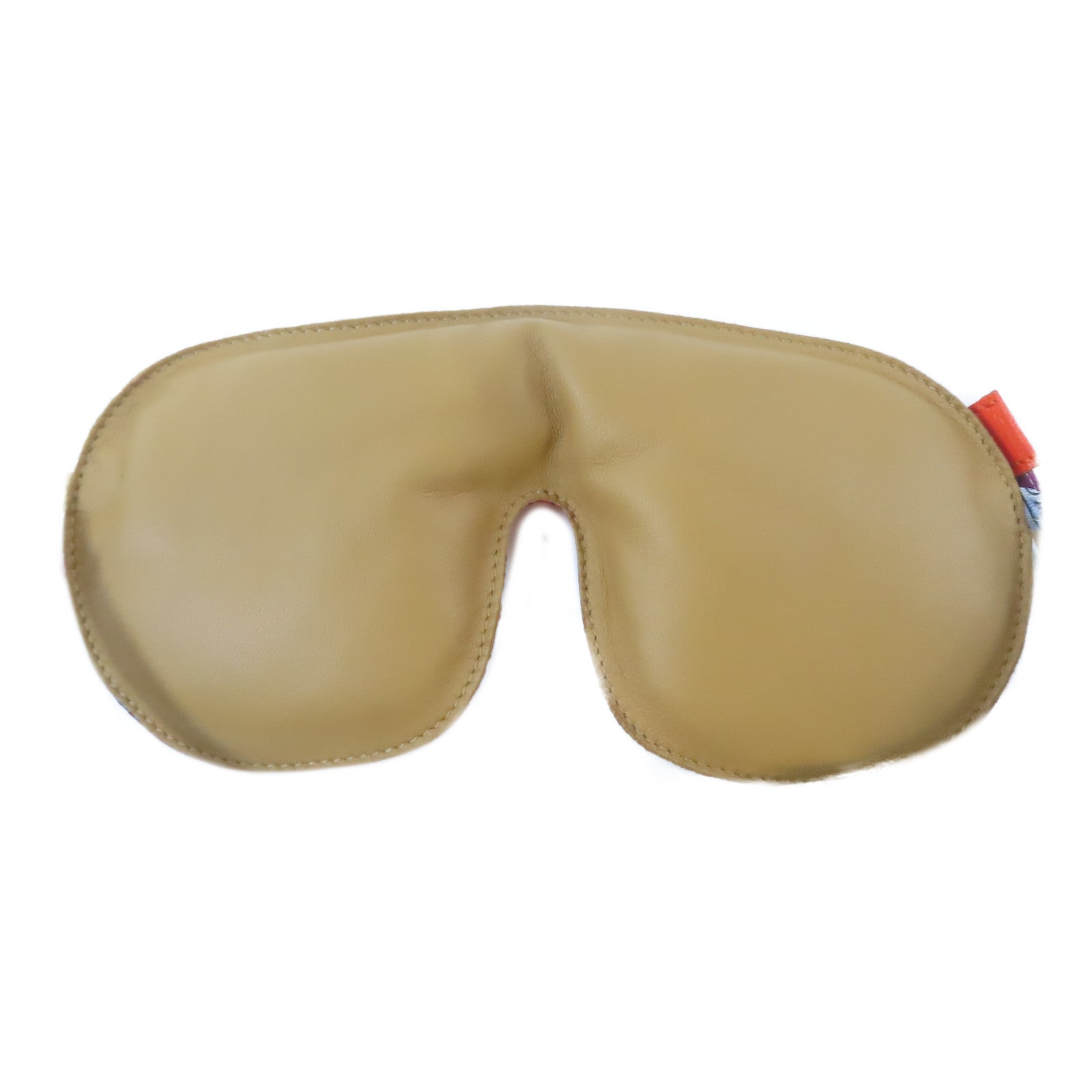 HERMES 絲質/皮革Not Sleepy Aviator Travel Mask眼罩紅色/藍色/啡色/白色