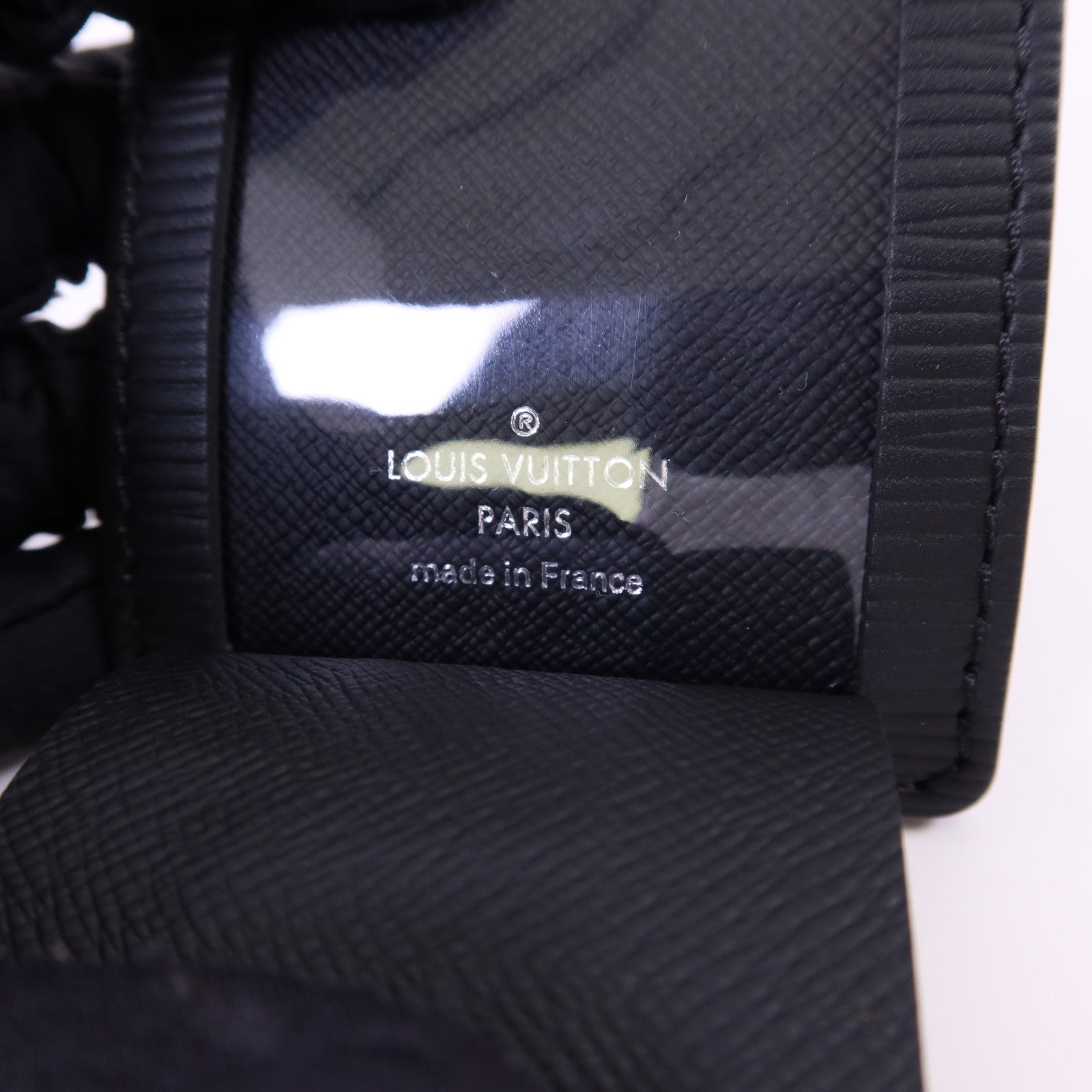 LOUIS VUITTON Epi LV x Supreme Collaboration Bag Charm Set銀扣旅行姓名標籤