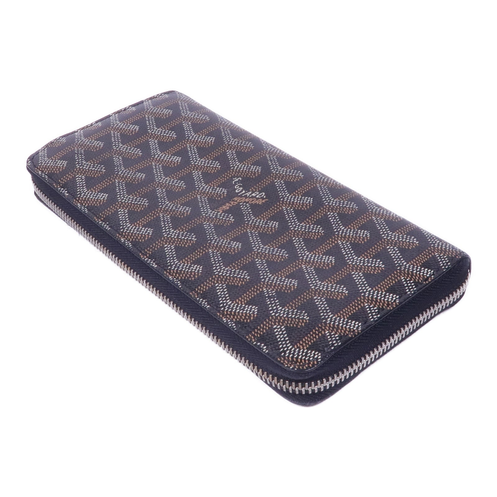 GOYARD 塗層帆布Long Wallet銀扣長錢包